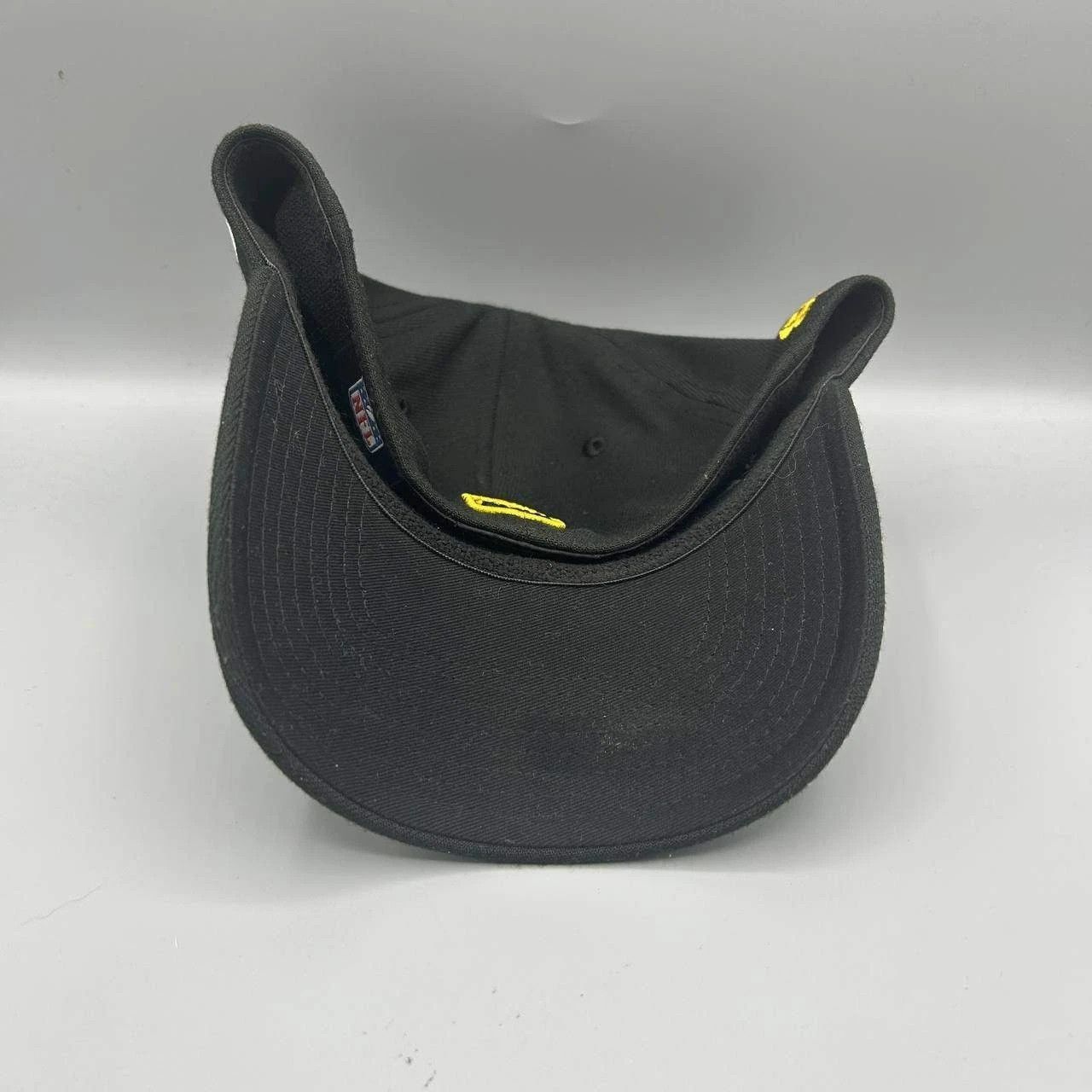 New Era Pittsburgh Steelers Hat Men S-M Black NFL Stretch Fitted Cap Size ONE SIZE - 4 Thumbnail