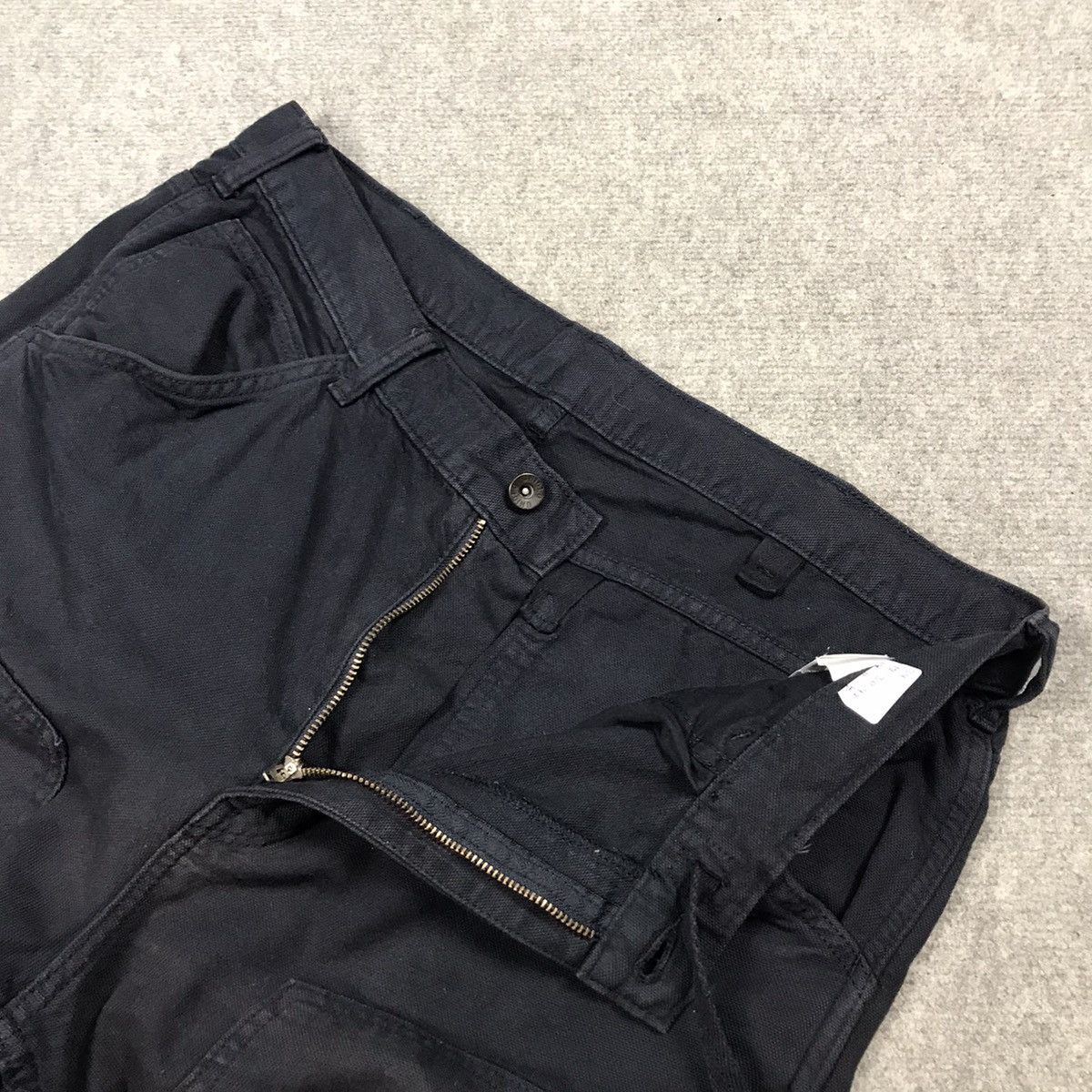 Japanese Brand JAPANESE UNIQLO DOUBLE KNEE SUN FADED NAVY BAGGY PANTS Size US 34 / EU 50 - 14 Thumbnail