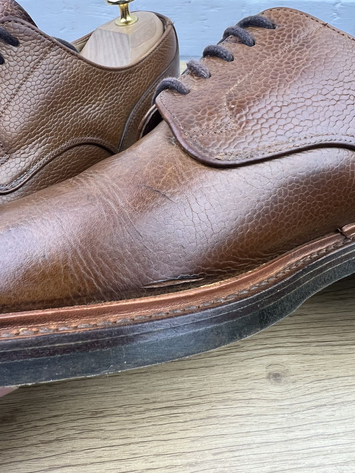 Loake LOAKE Derby Leather Shoes Lace Up Handmade in England Men’s Size US 9.5 / EU 42-43 - 13 Thumbnail