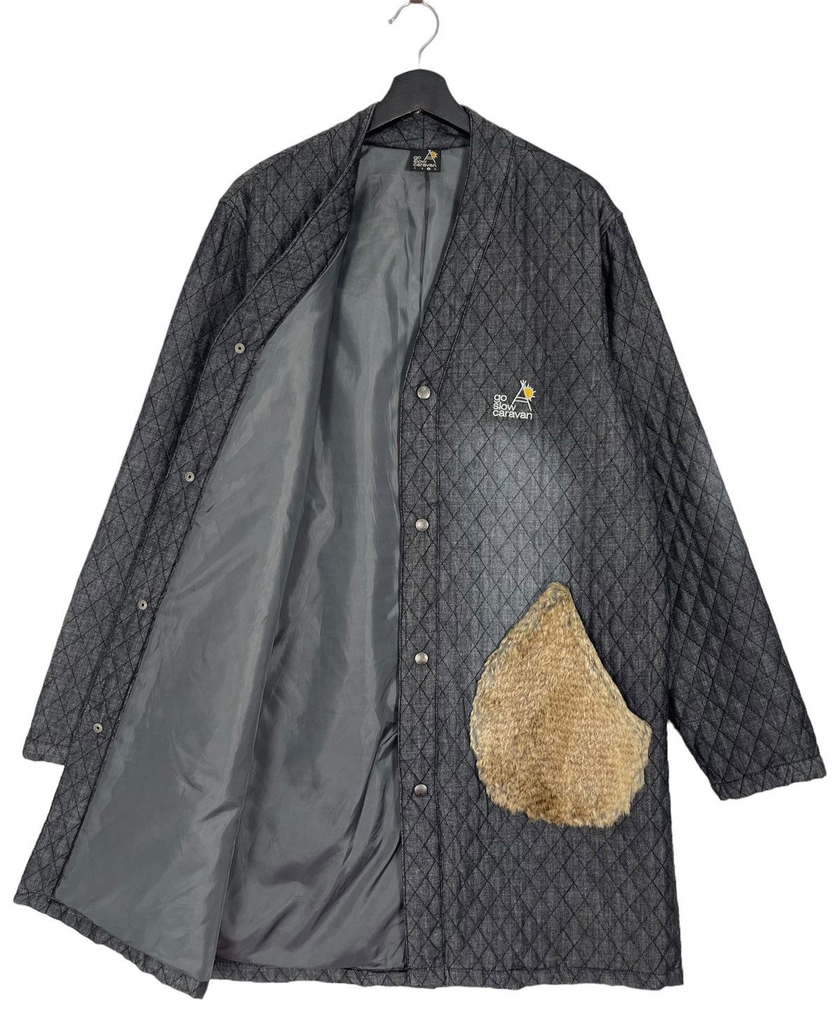 go slow caravan Go Slow Caravan Quilted Long Jacket Size US L / EU 52-54 / 3 - 3 Thumbnail