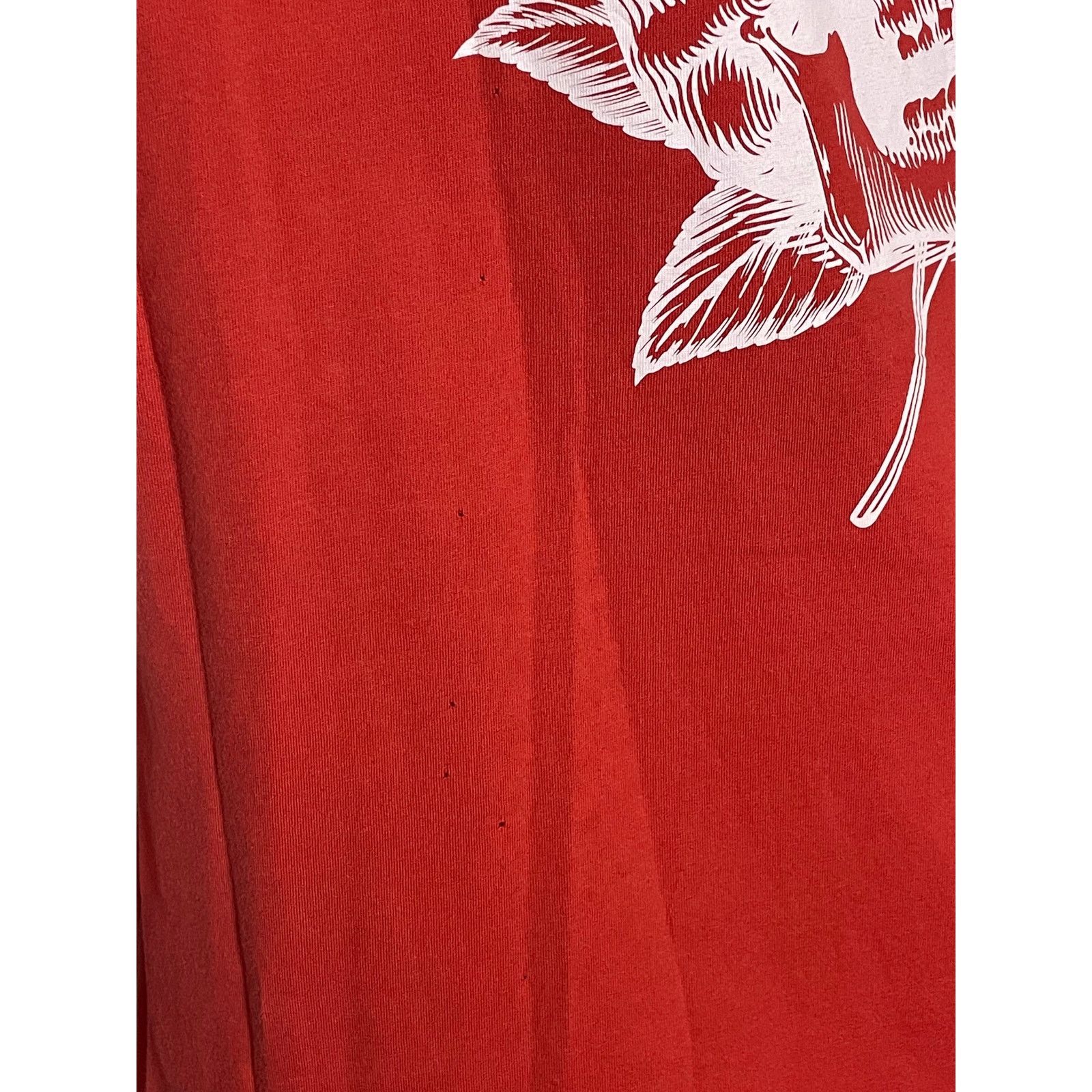Marcelo Burlon Marcelo Burlon County of Milan Skull & Rose Red Graphic Tee Size US S / EU 44-46 / 1 - 14 Thumbnail