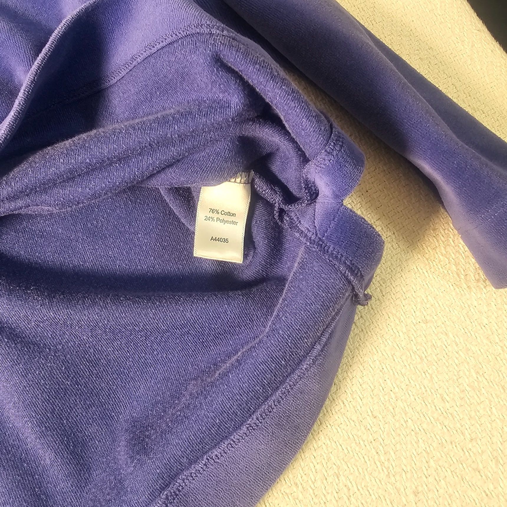 Vintage Appleseed’s Women’s Purple Flannel Mock Neck Sweater Size PXL Casual Warm Size XL / US 12-14 / IT 48-50 - 4 Thumbnail