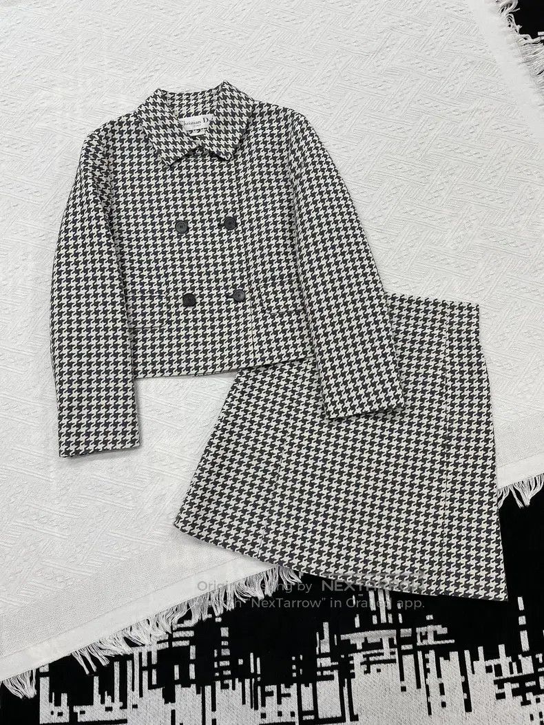 Dior Dior Black and White Bird Grid Set Size XS / US 0-2 / IT 36-38 - 1 Thumbnail