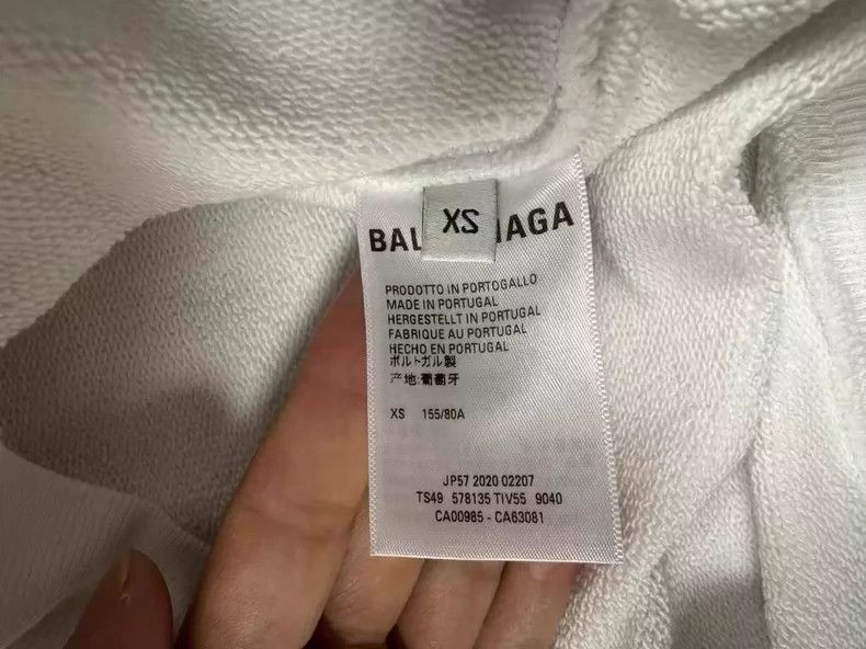 Balenciaga Balenciaga White letter logo hoodie Size US XS / EU 42 / 0 - 4 Thumbnail