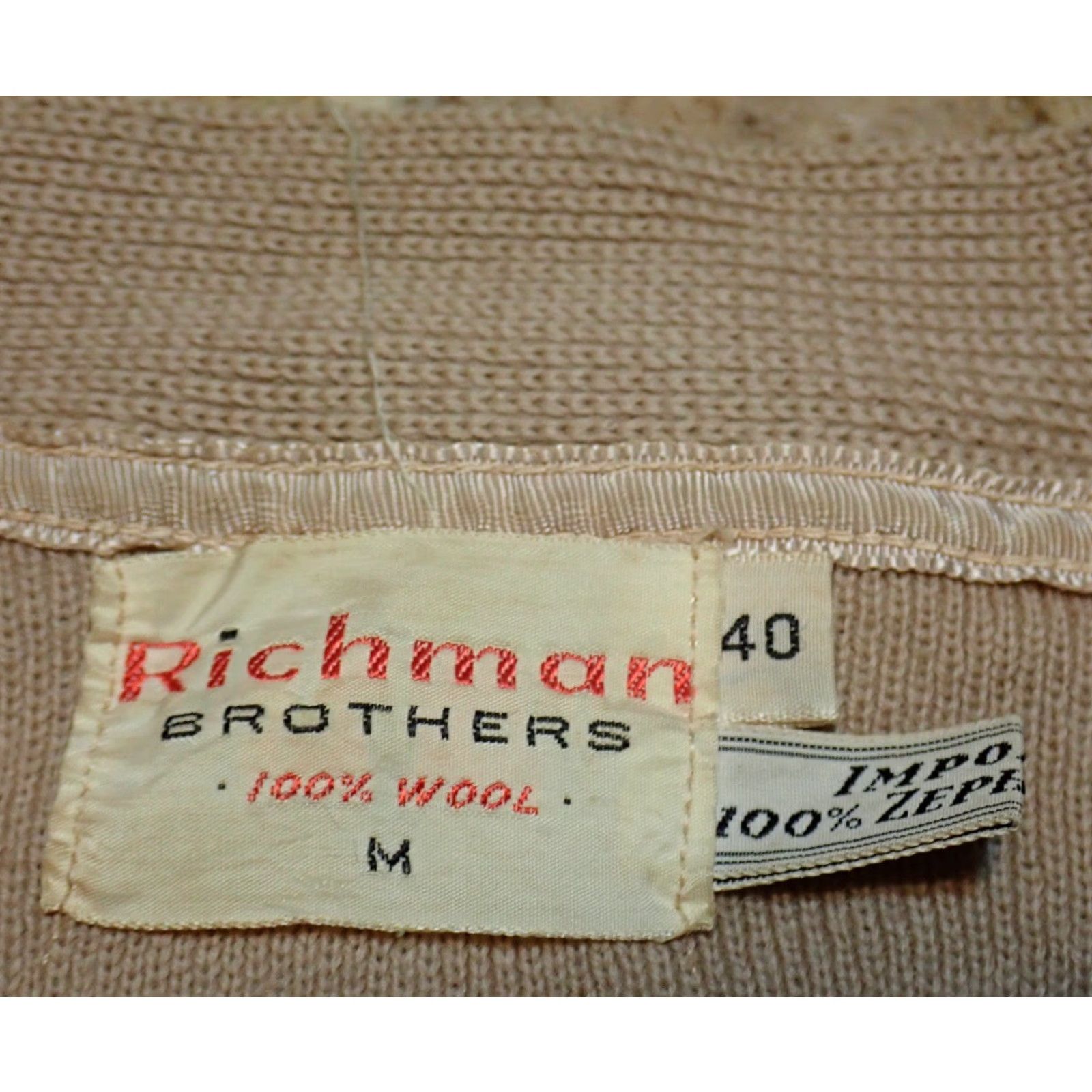 Vintage VINTAGE Richman Brothers Zephyr Cardigan Wool Rockabilly Vest Mens M Brown 1960s Richman Brothers Wool Zephyr Rockabilly Cardigan Vest M Brown Mens Size US M / EU 48-50 / 2 - 4 Thumbnail