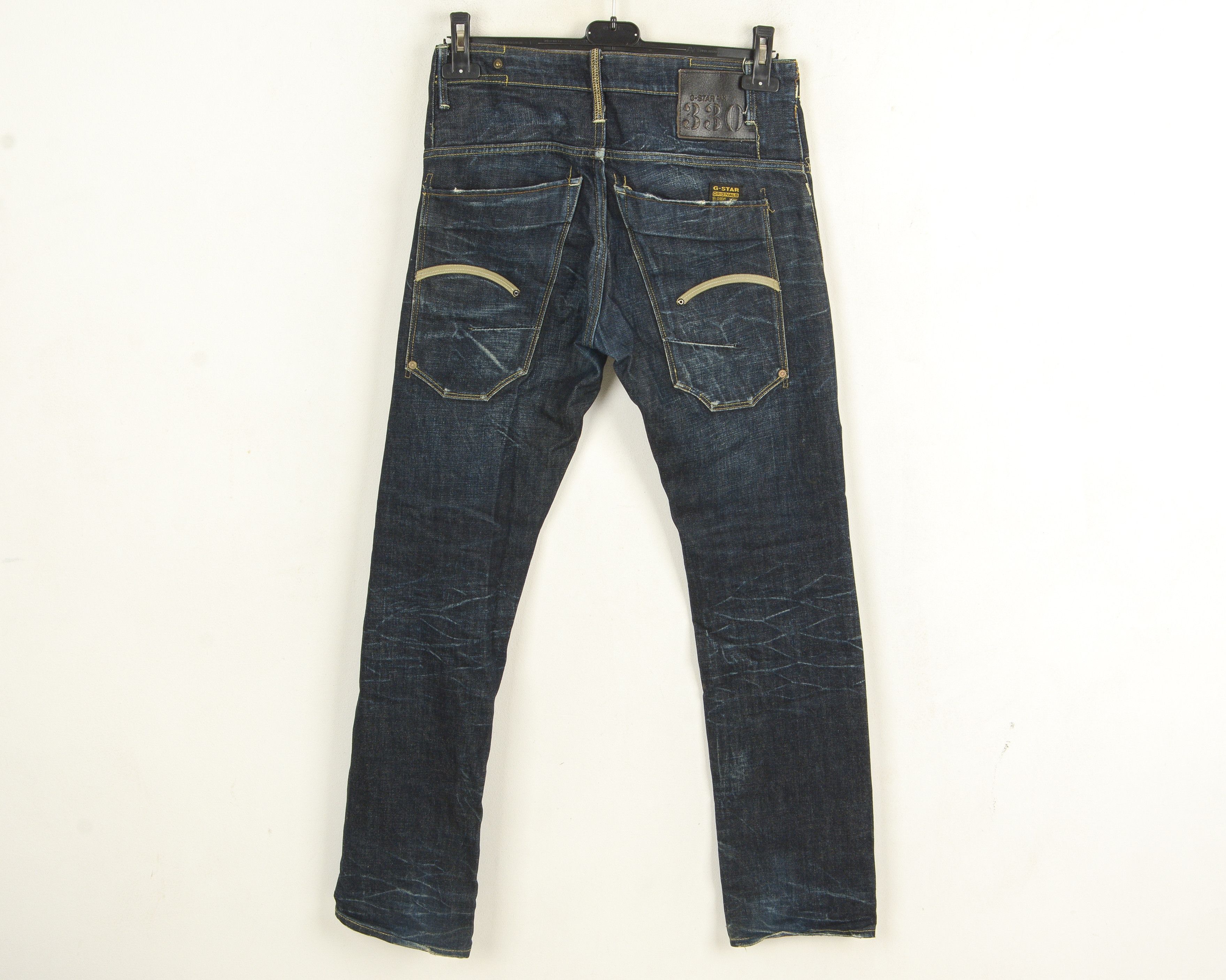 G-Star G STAR RAW Structor Slim Mens W30 L32 Jeans Denim Pants 3301 Size US 30 / EU 46 - 3 Thumbnail