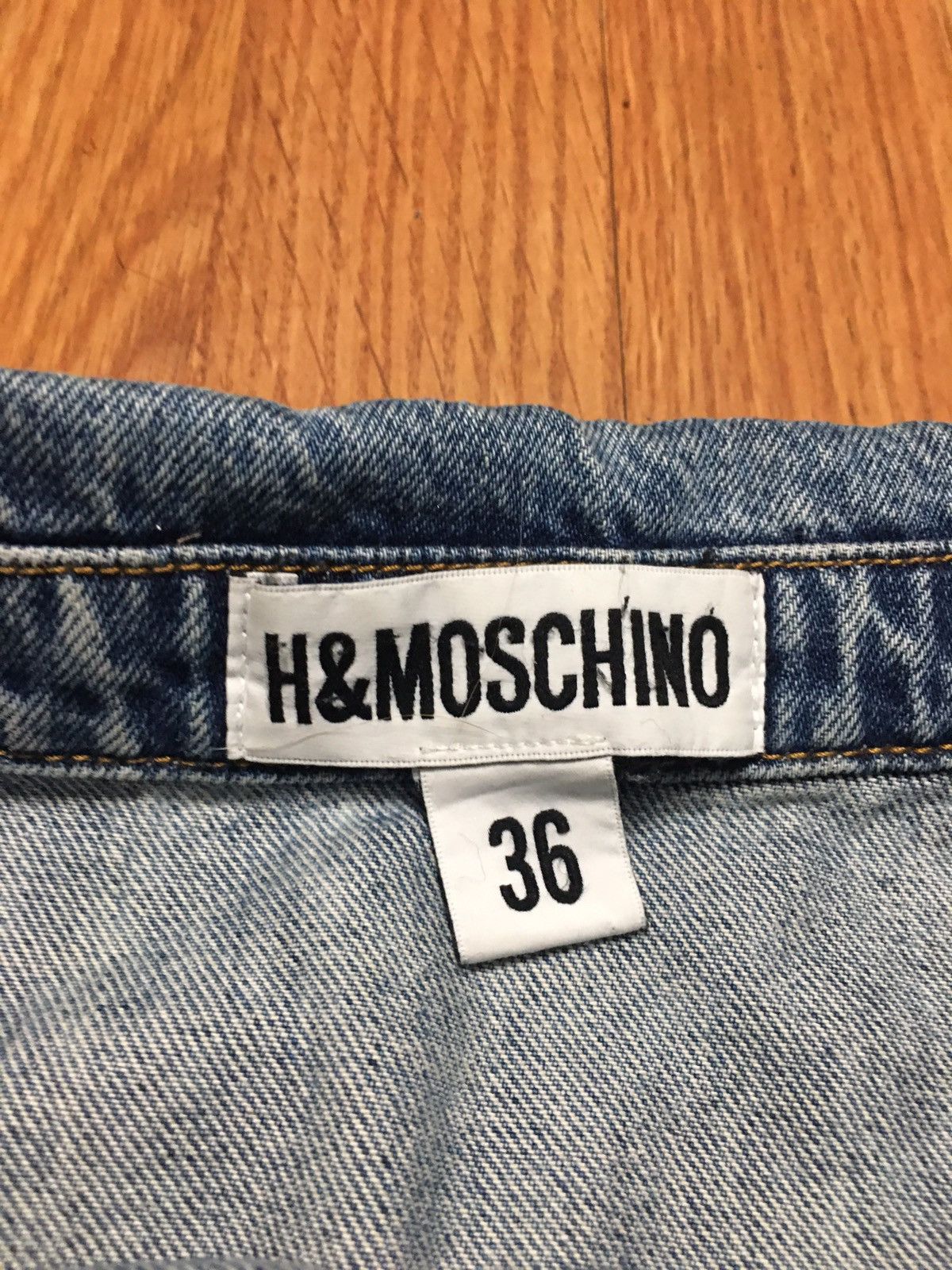 H&M × Moschino H&MOSCHINO Cotton Denim Blue Jeans Skirt Size EU36 US4 Size 27" / US 4 / IT 40 - 5 Thumbnail