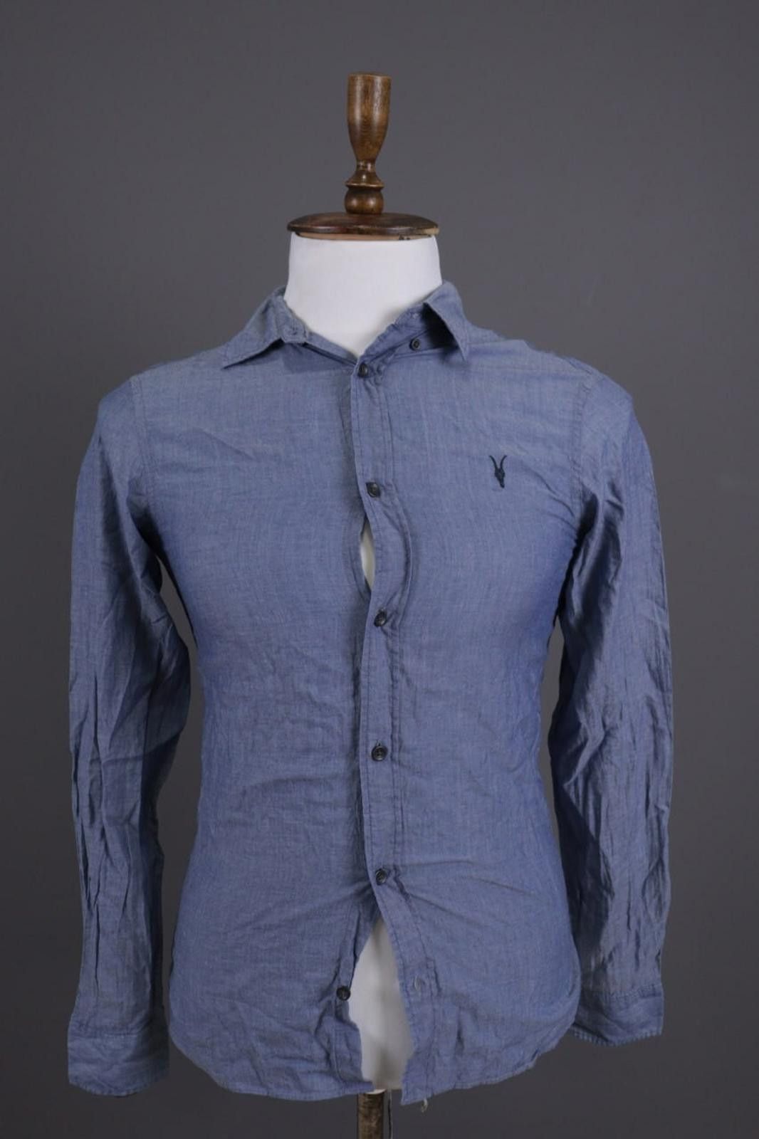 Allsaints AllSaints Blue Long Sleeve Button Down Shirt Size XS Size US XS / EU 42 / 0 - 1 Thumbnail