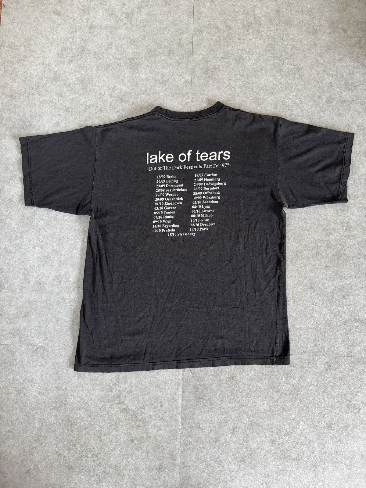 Band Tees × Vintage *RARE* 1997 90s VINTAGE LAKE OF TEARS CRIMSON COSMOS TOUR Size US XL / EU 56 / 4 - 10 Thumbnail