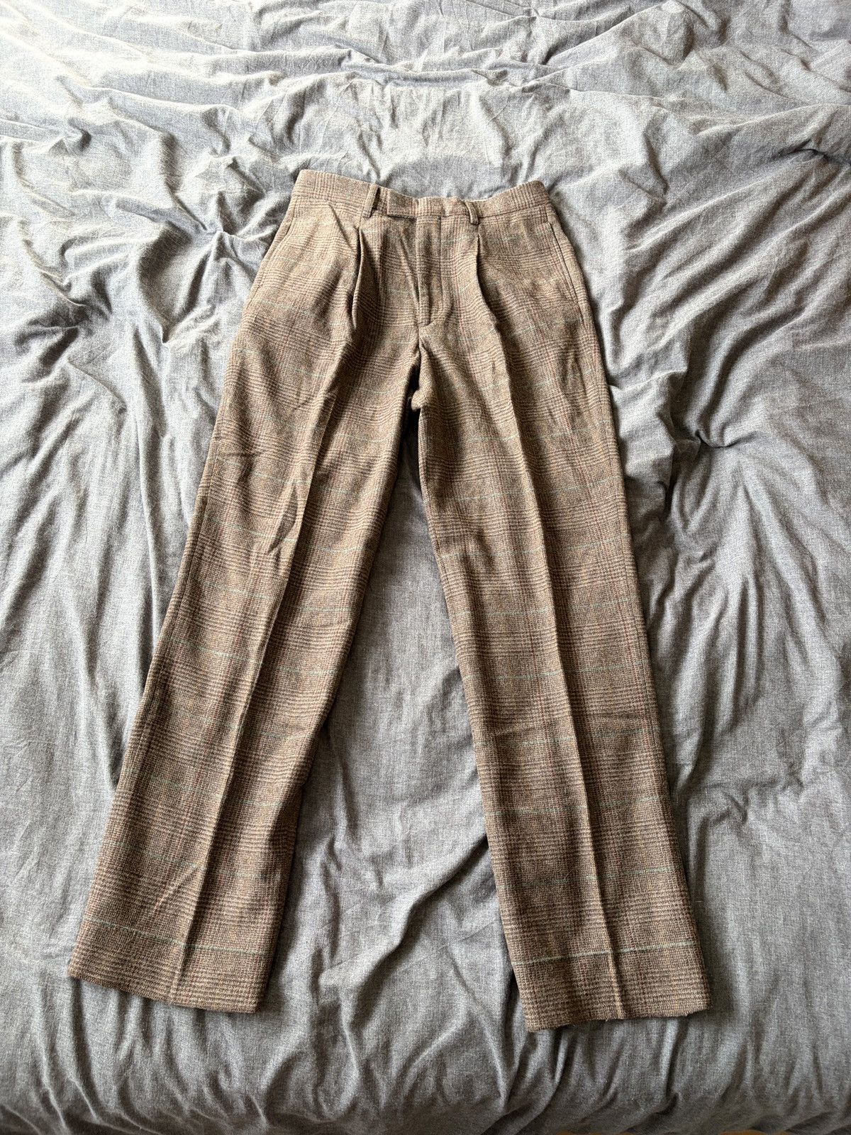 Noah Noah FW19 Single Pleat Wool Cashmere Trousers Size US 30 / EU 46 - 1 Thumbnail