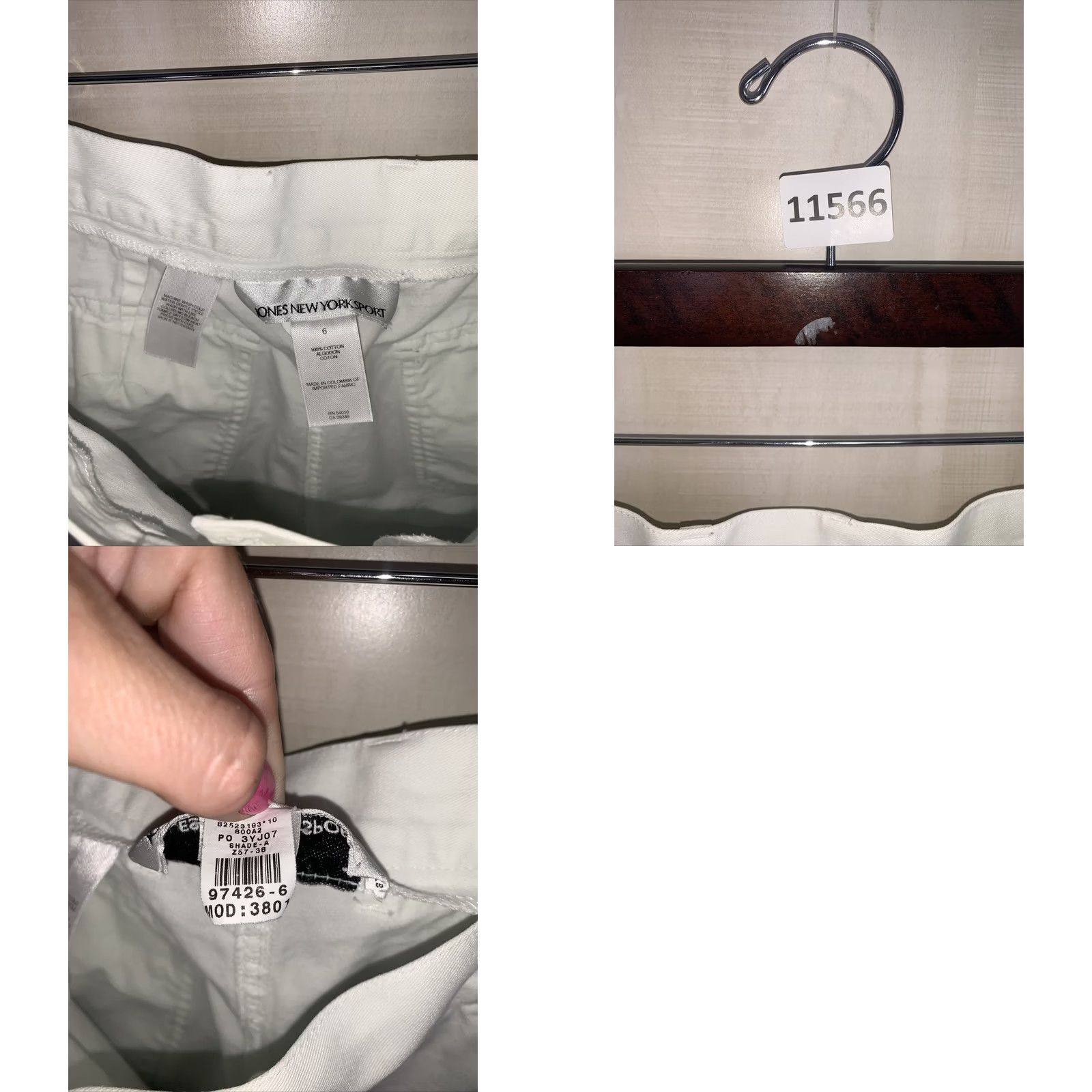 Jones New York Jones New York White Cotton Shorts Womens Size 6 Chino Casual Travel - Mens? Womens Size 28" / US 6 / IT 42 - 8 Thumbnail