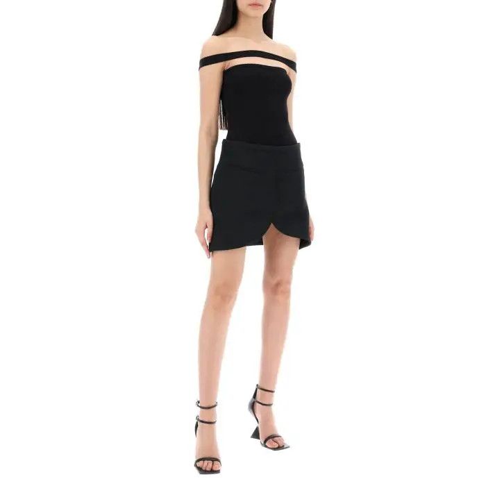 o1s22i1n0424 Hyperbole Ribbed Top in Black