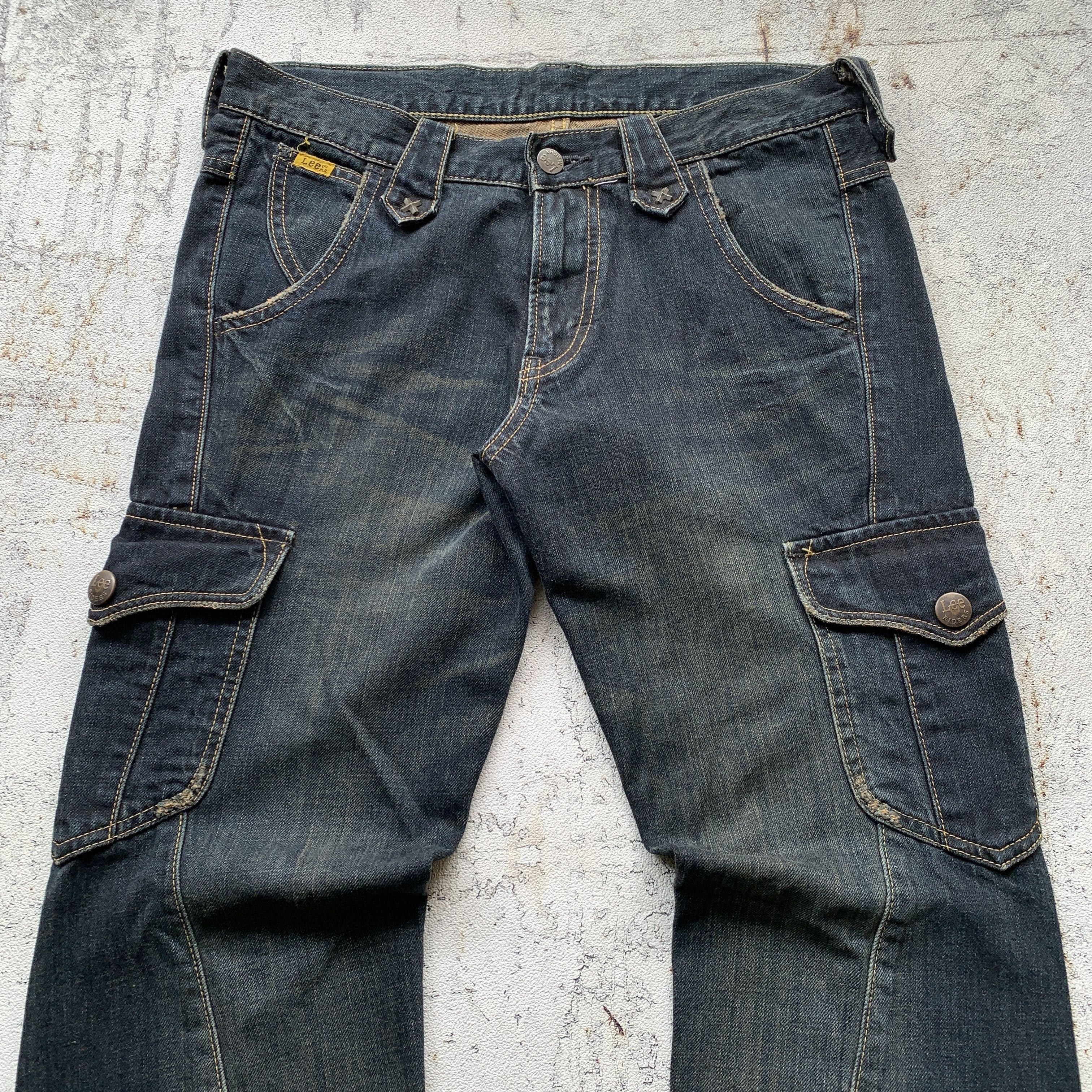 Japanese Brand Lee Riders Spiral ifsix LGB GOA Bootcut Flared Jeans Size US 30 / EU 46 - 3 Thumbnail
