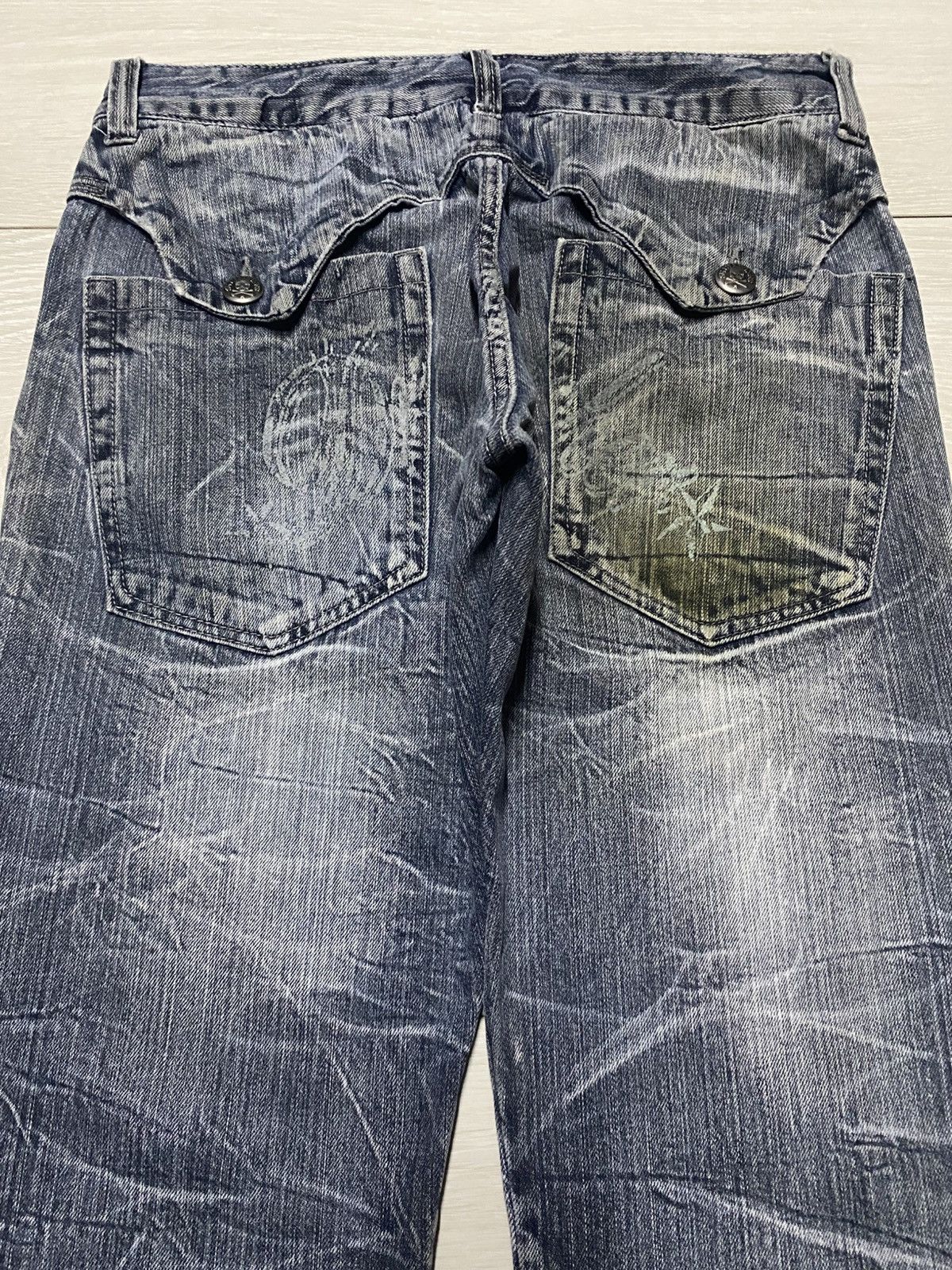 Hysteric Glamour Vintage Japanese Brand Skull Spider Embroidery Loose Size US 32 / EU 48 - 4 Thumbnail