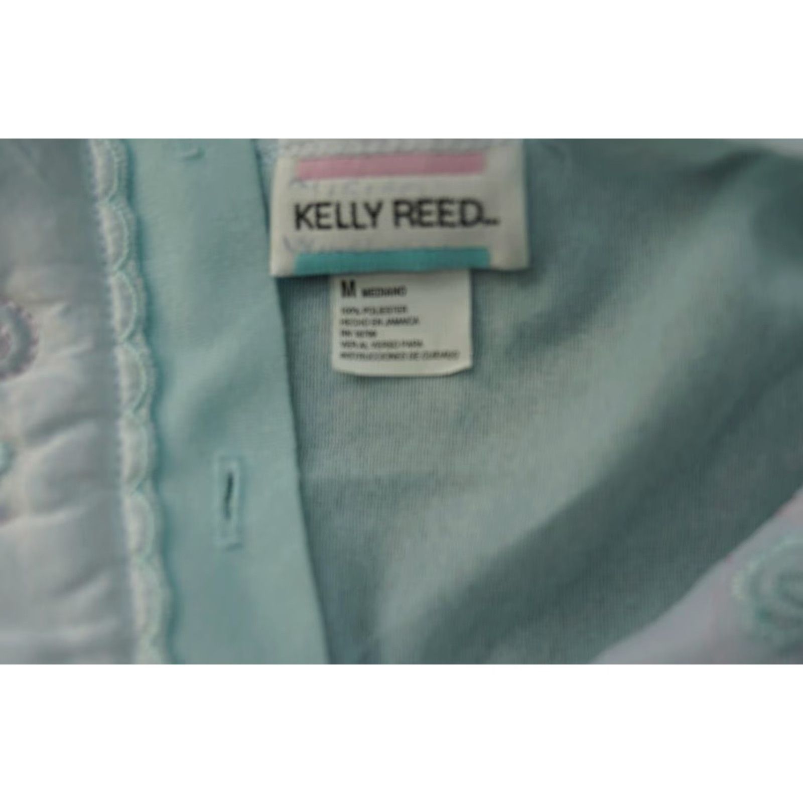 Vintage VINTAGE Kelly Reed Nightgown Shirt Robe Women M Blue Size ONE SIZE - 4 Thumbnail