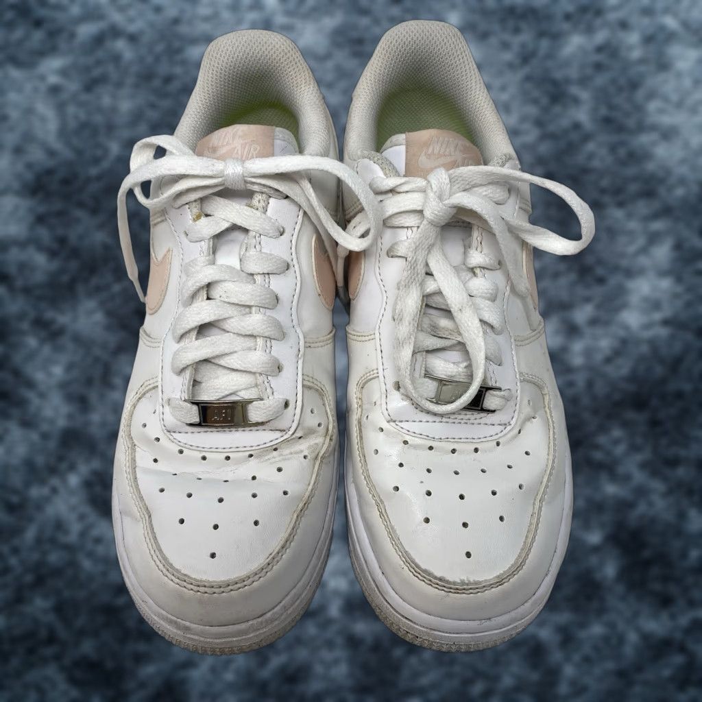 Nike Nike Air Force 1 Womens Low Top Sneakers DC9486-100 White Pink 6 Size US 6 / IT 36 - 1 Thumbnail