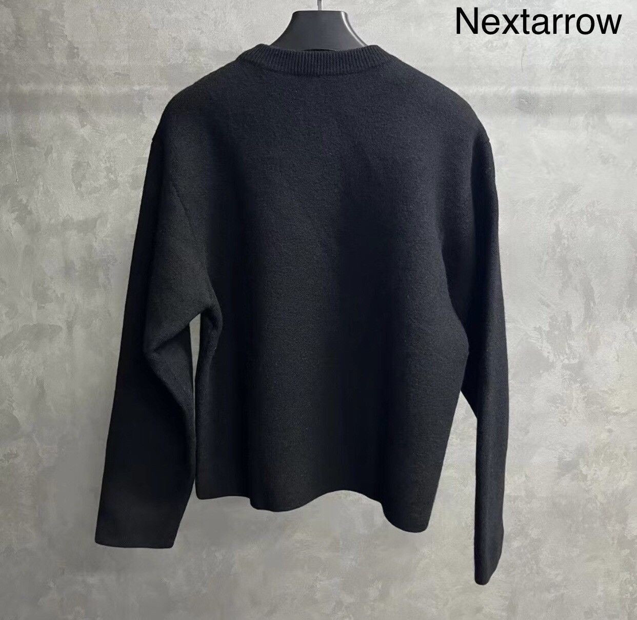 Balenciaga Balenciaga black logo letter inlaid loose fitknitted sweater Size US S / EU 44-46 / 1 - 2 Thumbnail