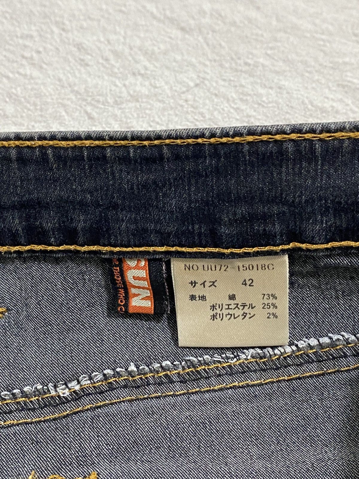 Japanese Brand SICK💰Vintage Sun Rose Bush Pant Stretchable Jeans Size US 28 / EU 44 - 8 Thumbnail