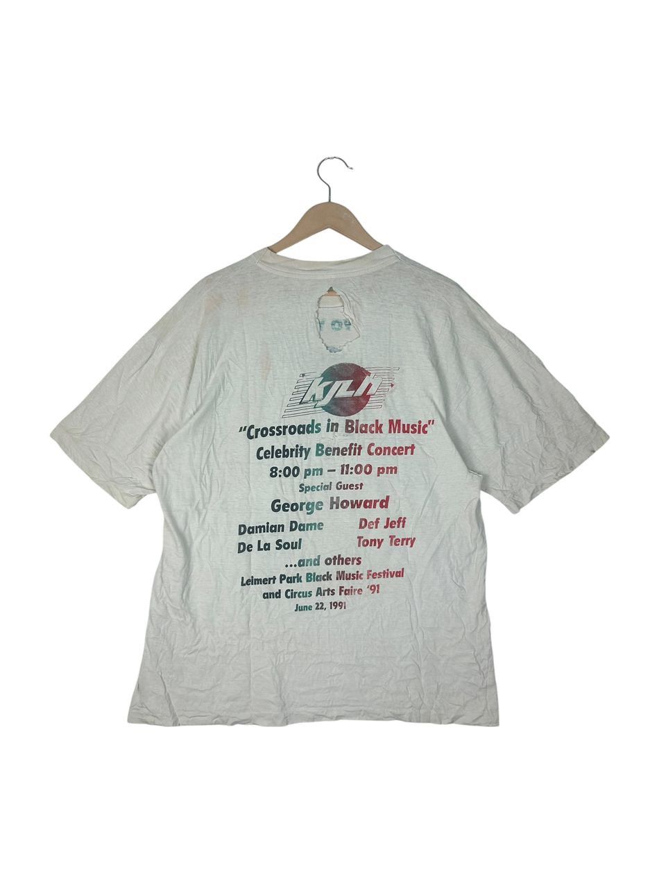 Rap Tees Vintage 90s 102.3 FM KJLH , Crossroads In Black Music Size US XL / EU 56 / 4 - 2 Thumbnail