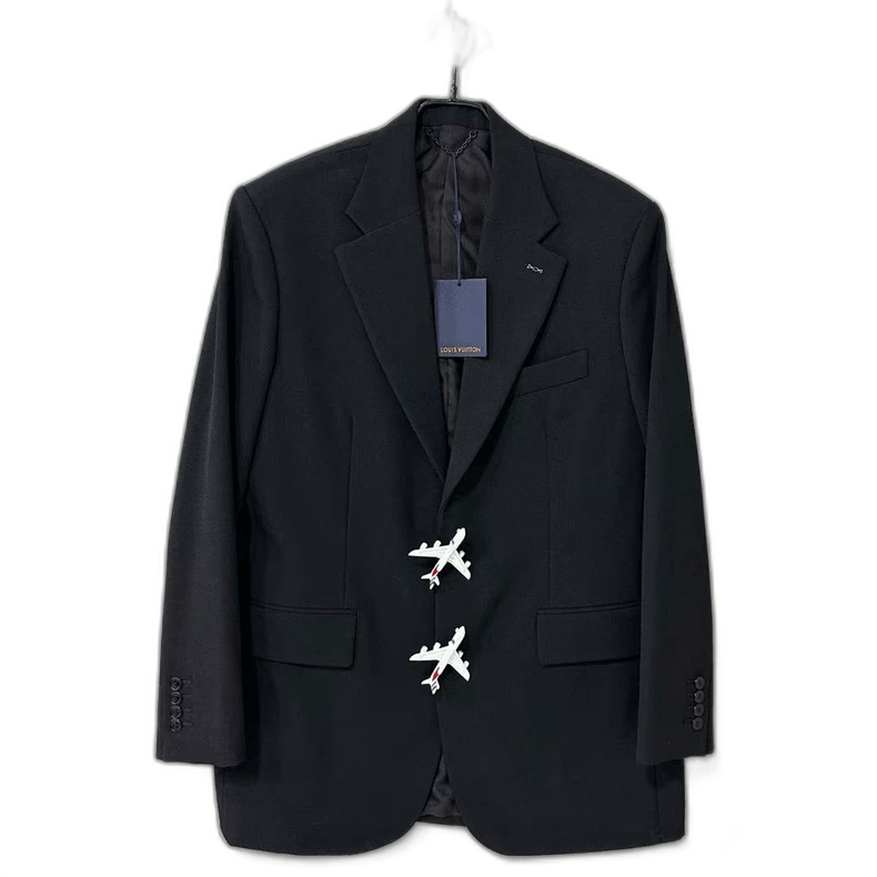 Louis Vuitton Louis Vuitton Airplane Wool Suit Jacket Size US L / EU 52-54 / 3 - 1 Thumbnail