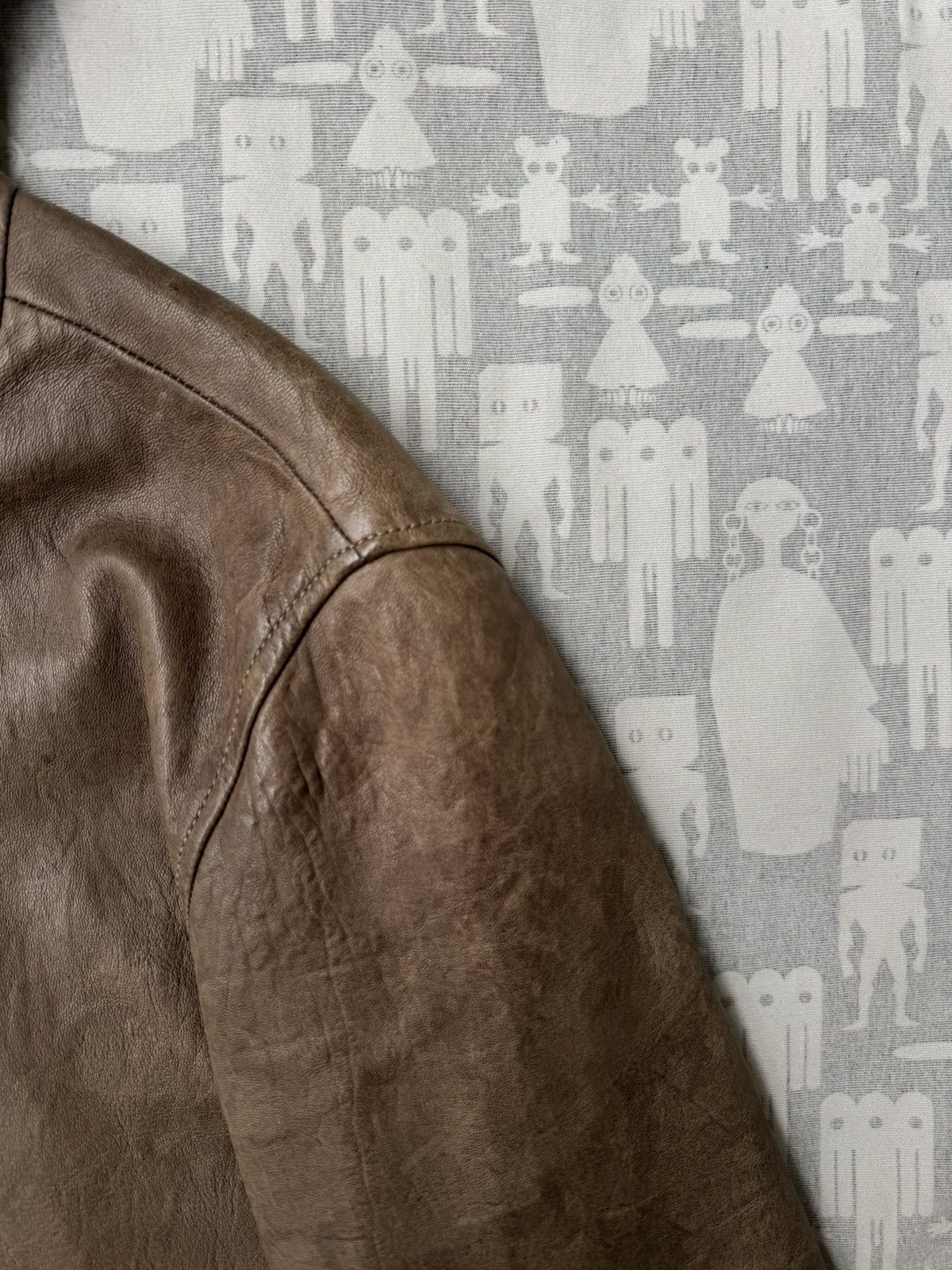 Rick Owens Rick Owens AW07 Hammered Lamb Hooded Leather Jacket Size US L / EU 52-54 / 3 - 5 Thumbnail
