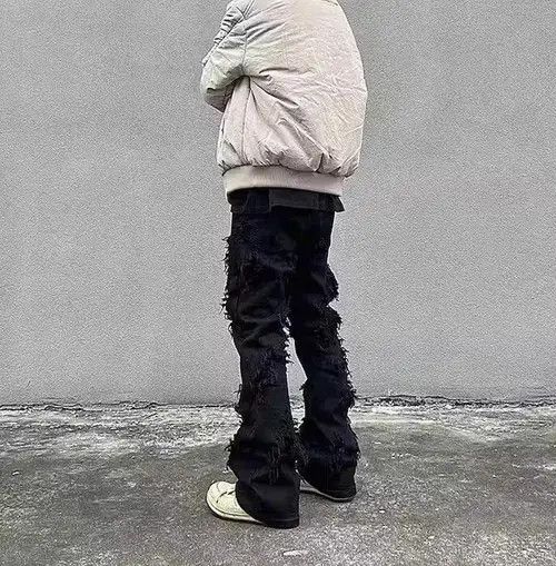 Japanese Brand × Jean Distressed Opium Stack Jeans Size US 32 / EU 48 - 3 Thumbnail
