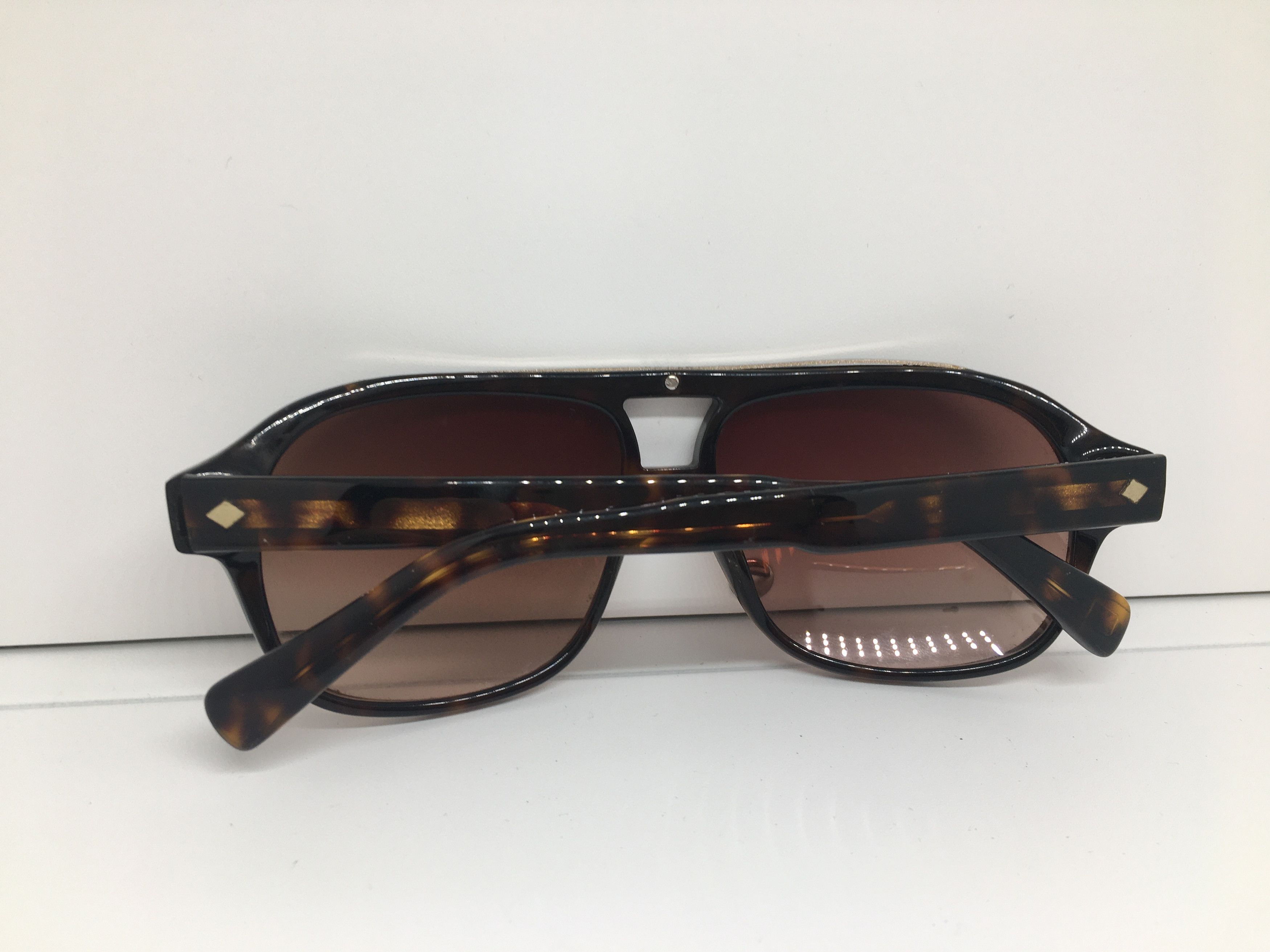 Vintage Vintage ETNIK UK ES130 Tortoise Aviator Sunglasses Pilot Size ONE SIZE - 9 Thumbnail