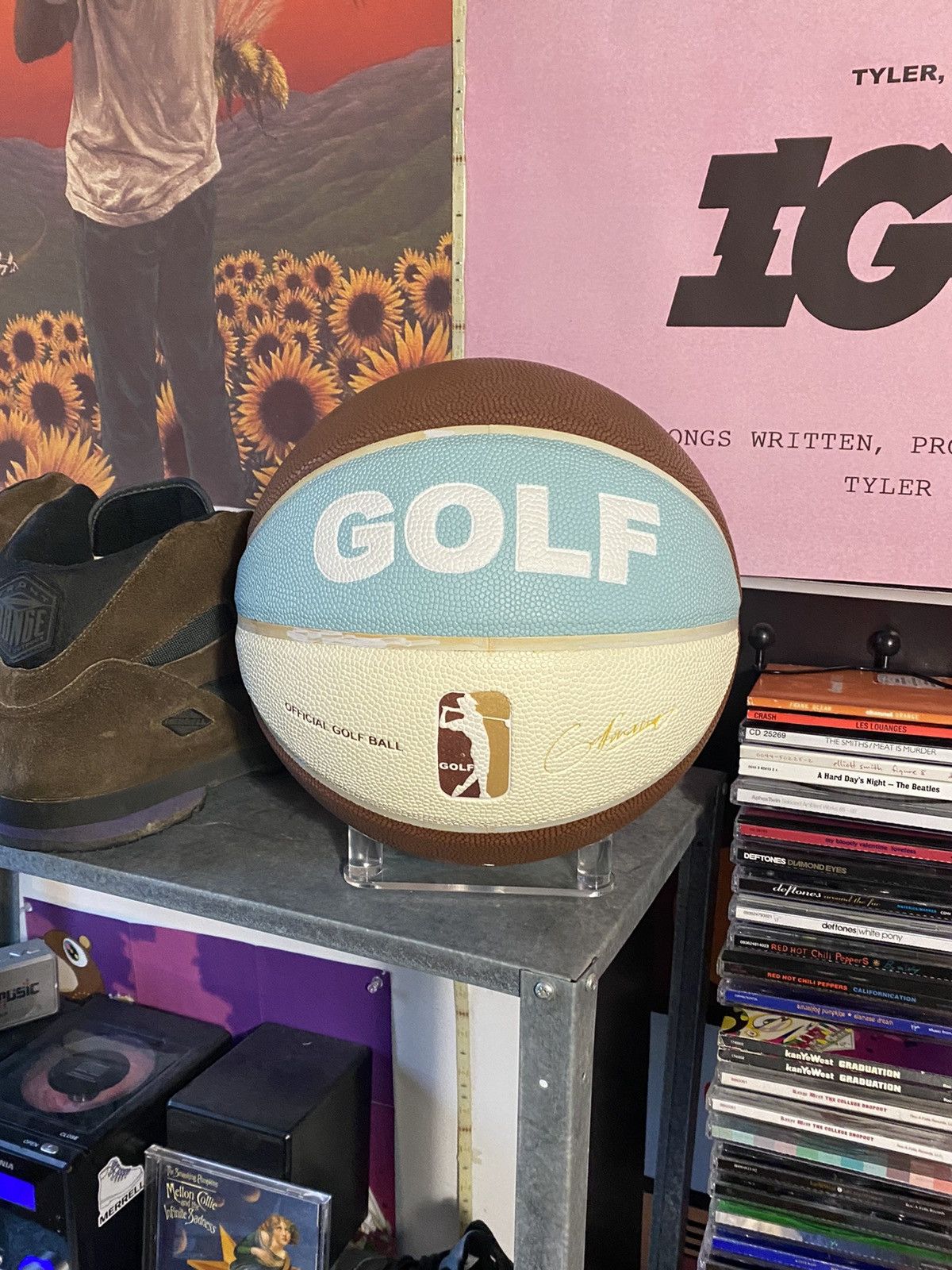 image of Golf Wang Basketball “Golf Ball” in Blue, Men's
