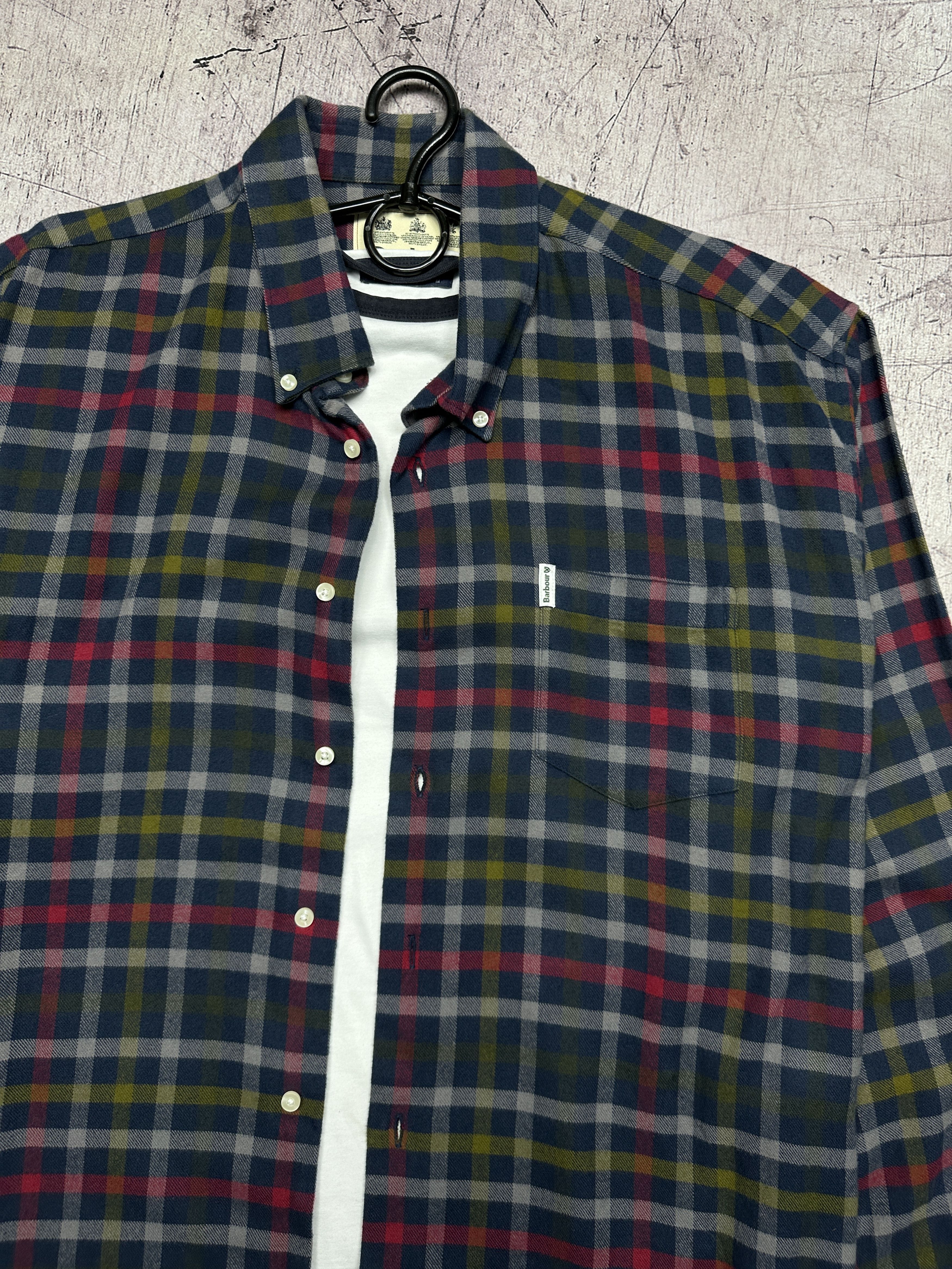 Barbour Barbour Vintage Mens Flannel Plaid Shirt Size US XXL / EU 58 / 5 - 2 Thumbnail