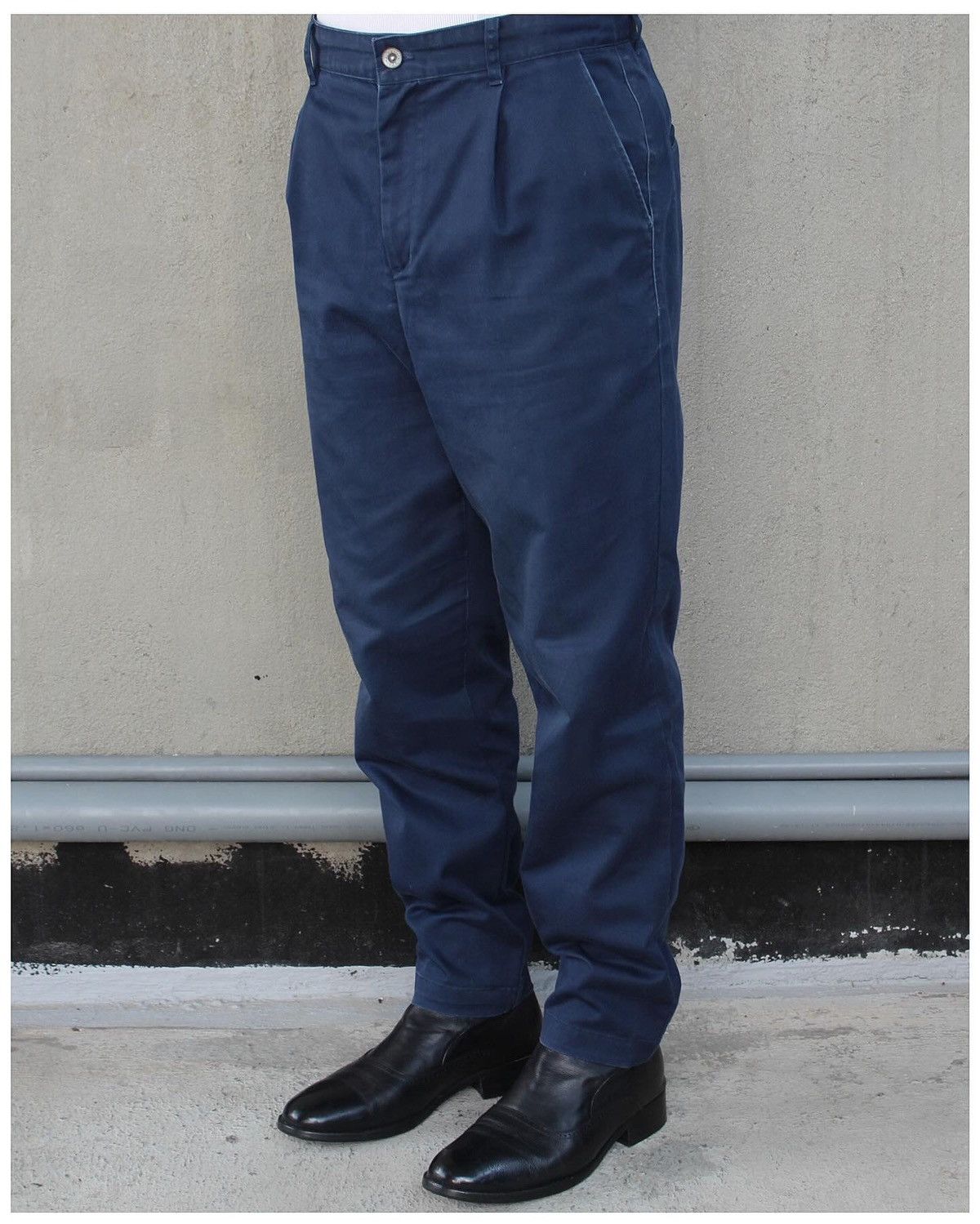 Indigo × Japanese Brand × Vintage SS2020 LEPSIM V-CUT PLEATED TROUSERS Size US 30 / EU 46 - 2 Thumbnail
