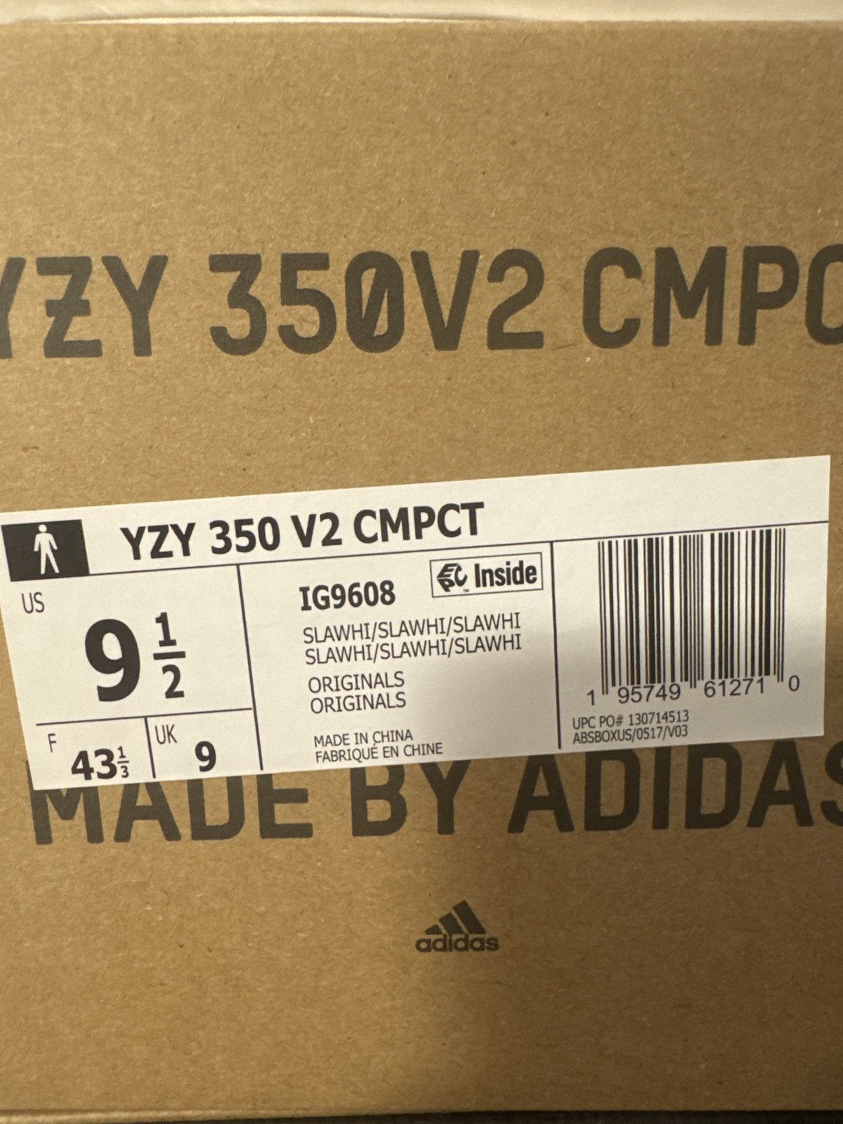 Adidas Yeezy 350 V2 CMPCT Size US 9.5 / EU 42-43 - 7 Thumbnail