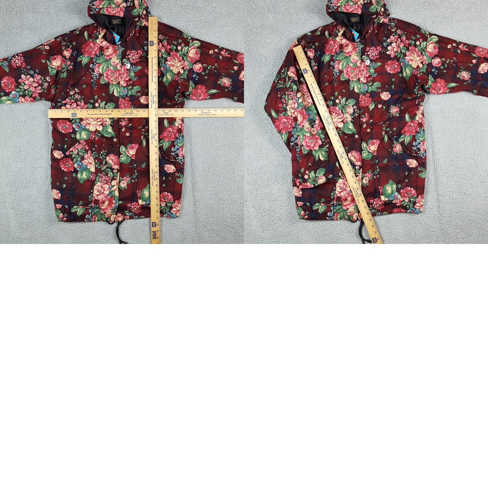 Pinko Vintage Infinity Chic 80s Women's Windbreaker Jacket M Pink Plaid Floral Casual Outdoor Y2K Size M / US 6-8 / IT 42-44 - 8 Thumbnail