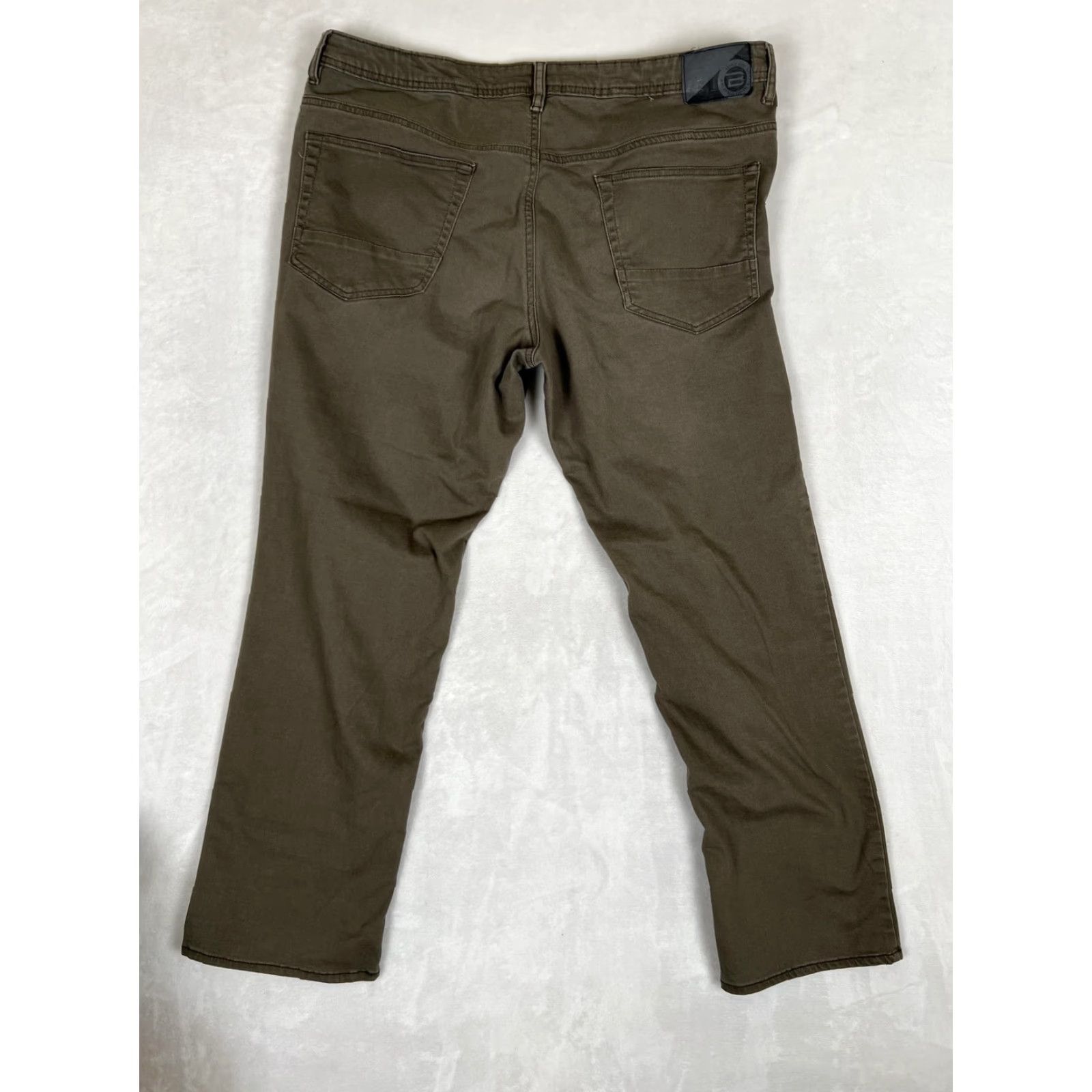 Buffalo David Bitton Buffalo David Bitton Archer Pants Mens 40x32 Olive Green Stretch Denim 5-pocket Zip Fly Mens Size US 40 / EU 56 - 6 Thumbnail