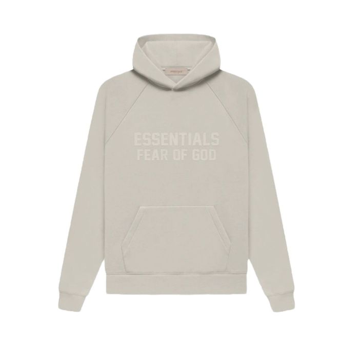 Fear of God Essentials Fear of God Hoodie Smoke Large FW22 Beige | Grailed