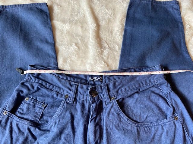 Vintage Honors 90's High-Waisted Mom blue-coloured Jeans Size 38" / US 16 / IT 52 - 8 Thumbnail