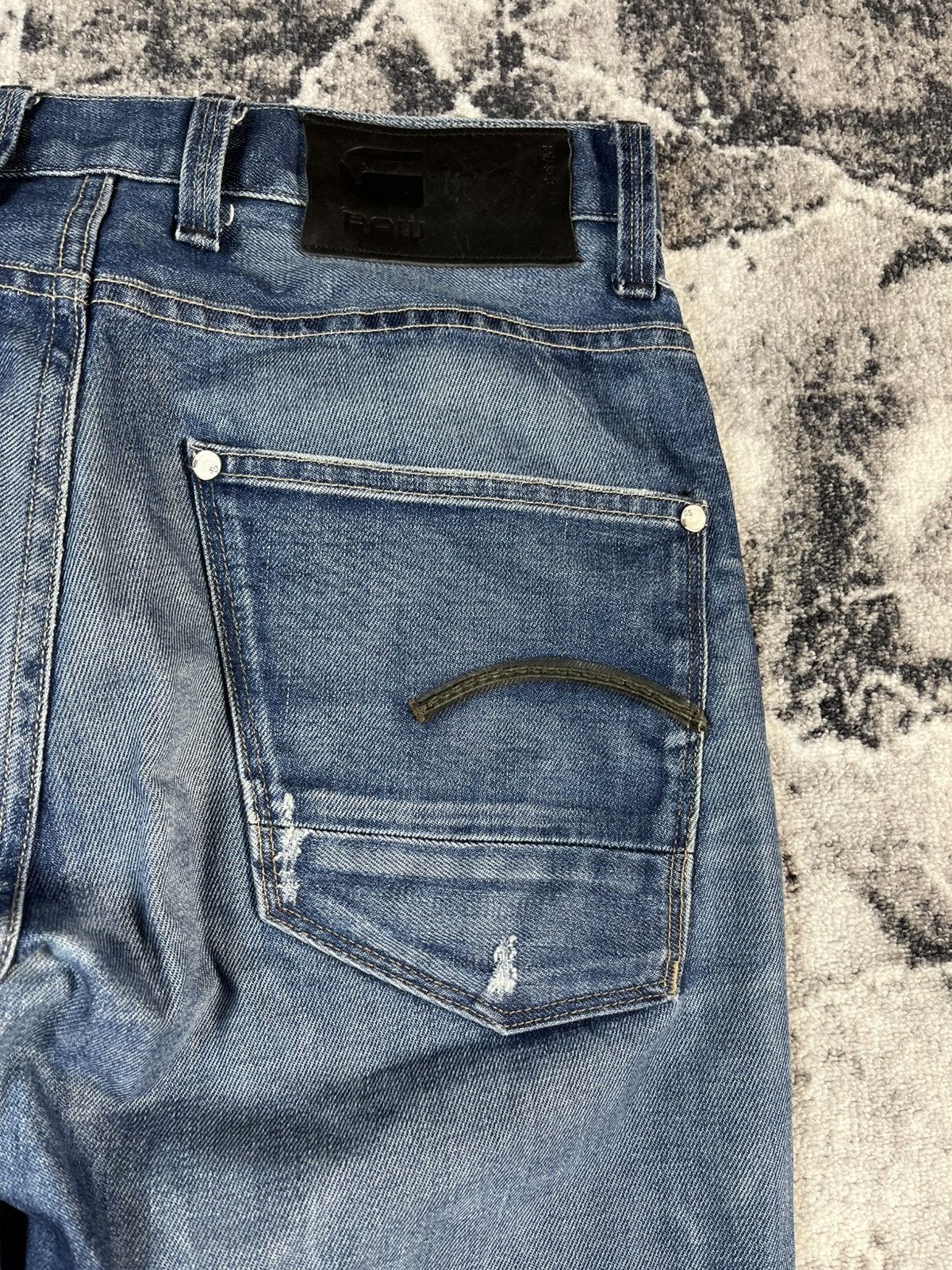 G-Star G-Star Raw Jeans 28x30 Faded Distressed Denim Size US 28 / EU 44 - 12 Thumbnail