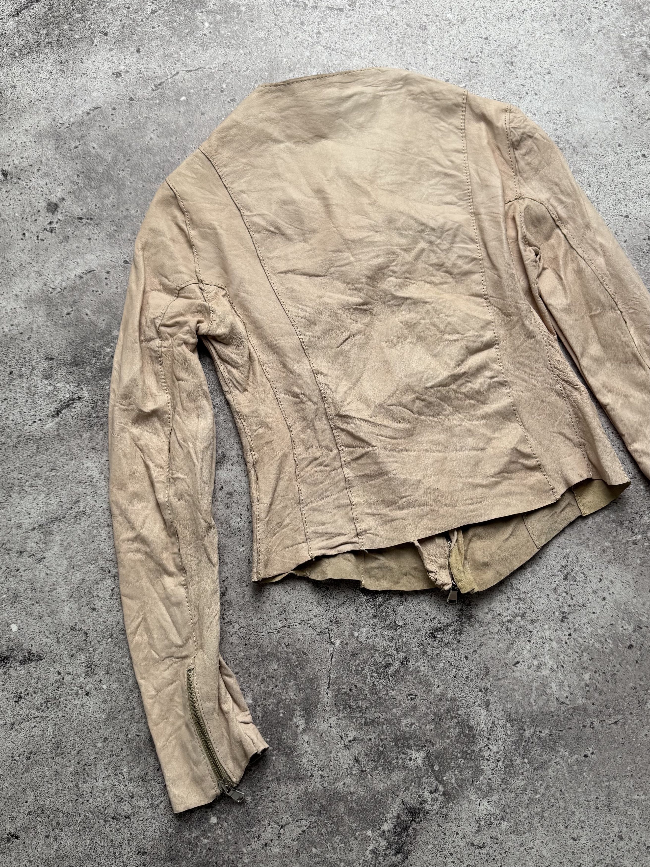 Japanese Brand Vintage Cropped Leather Jacket C666(V582) Size XS / US 0-2 / IT 36-38 - 11 Thumbnail