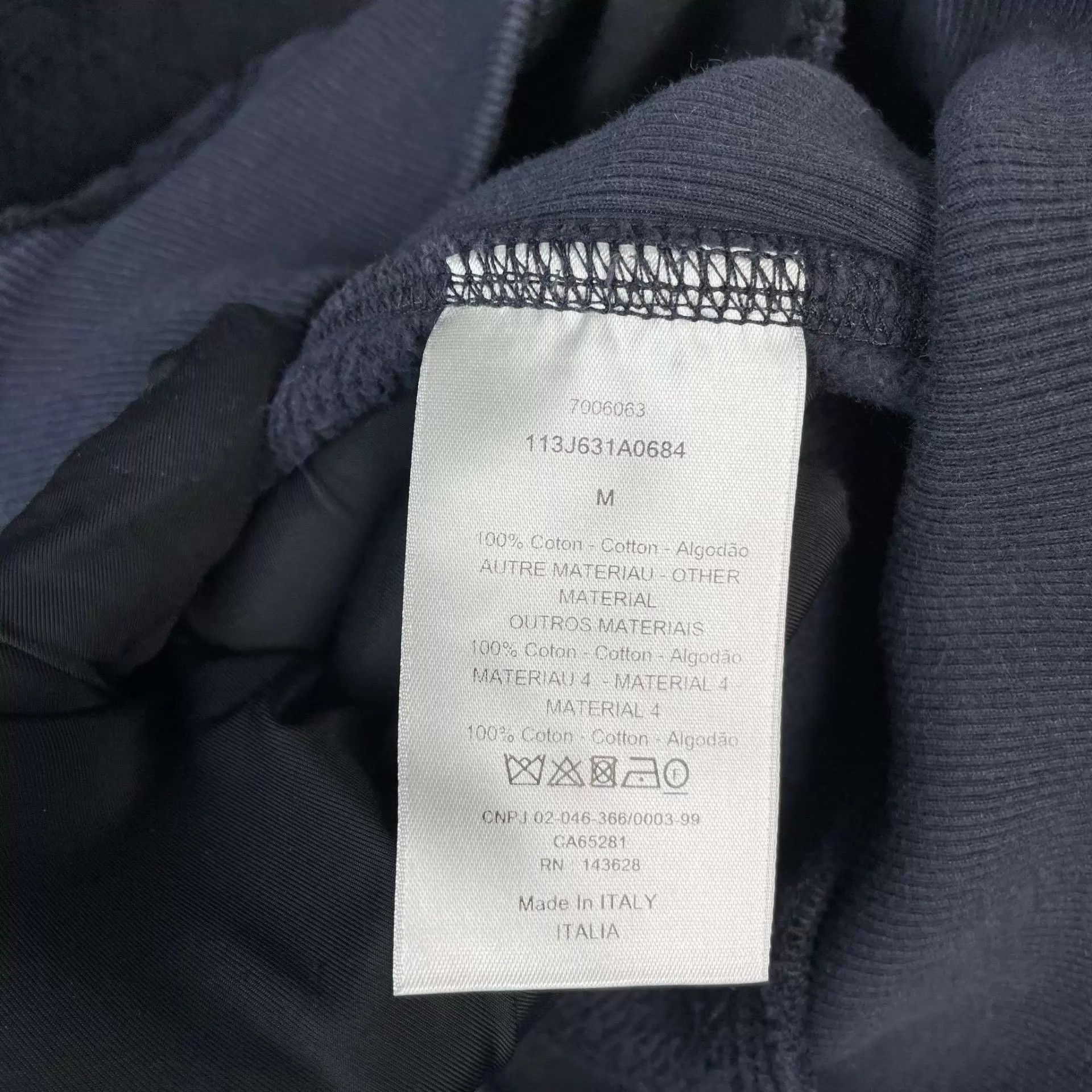 Dior Dior navy blue hoodie M Size US M / EU 48-50 / 2 - 4 Thumbnail