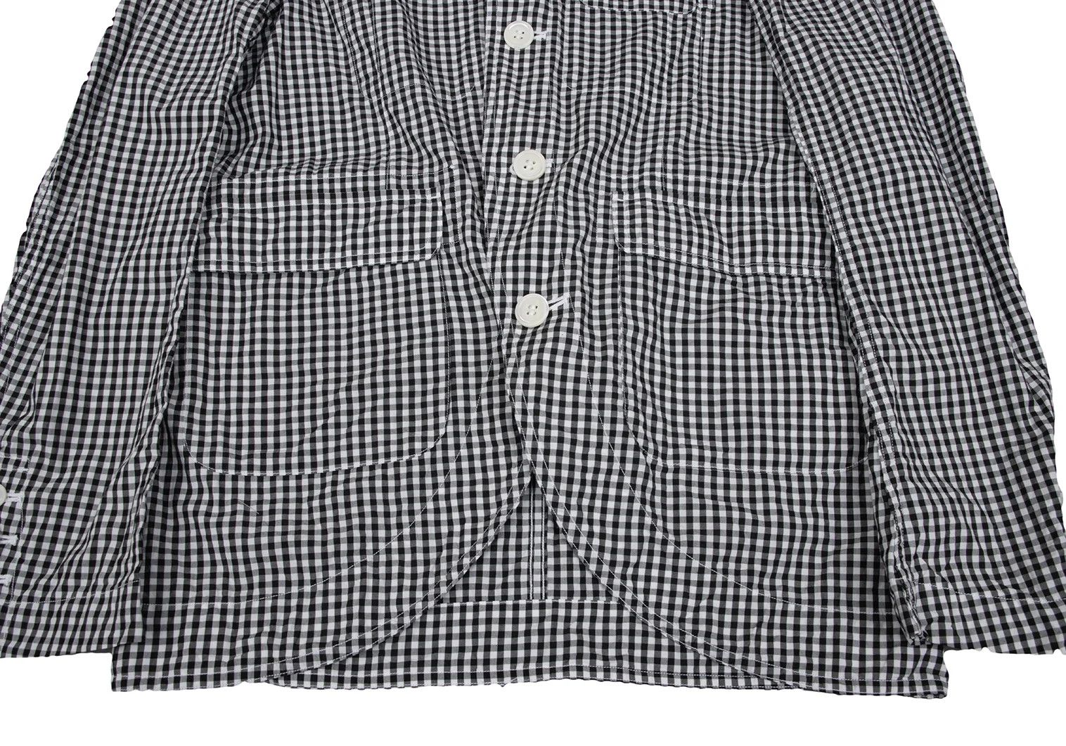 Ganryu Gingham Check Flap Pocket Jacket Black and White Size S Size US S / EU 44-46 / 1 - 10 Thumbnail
