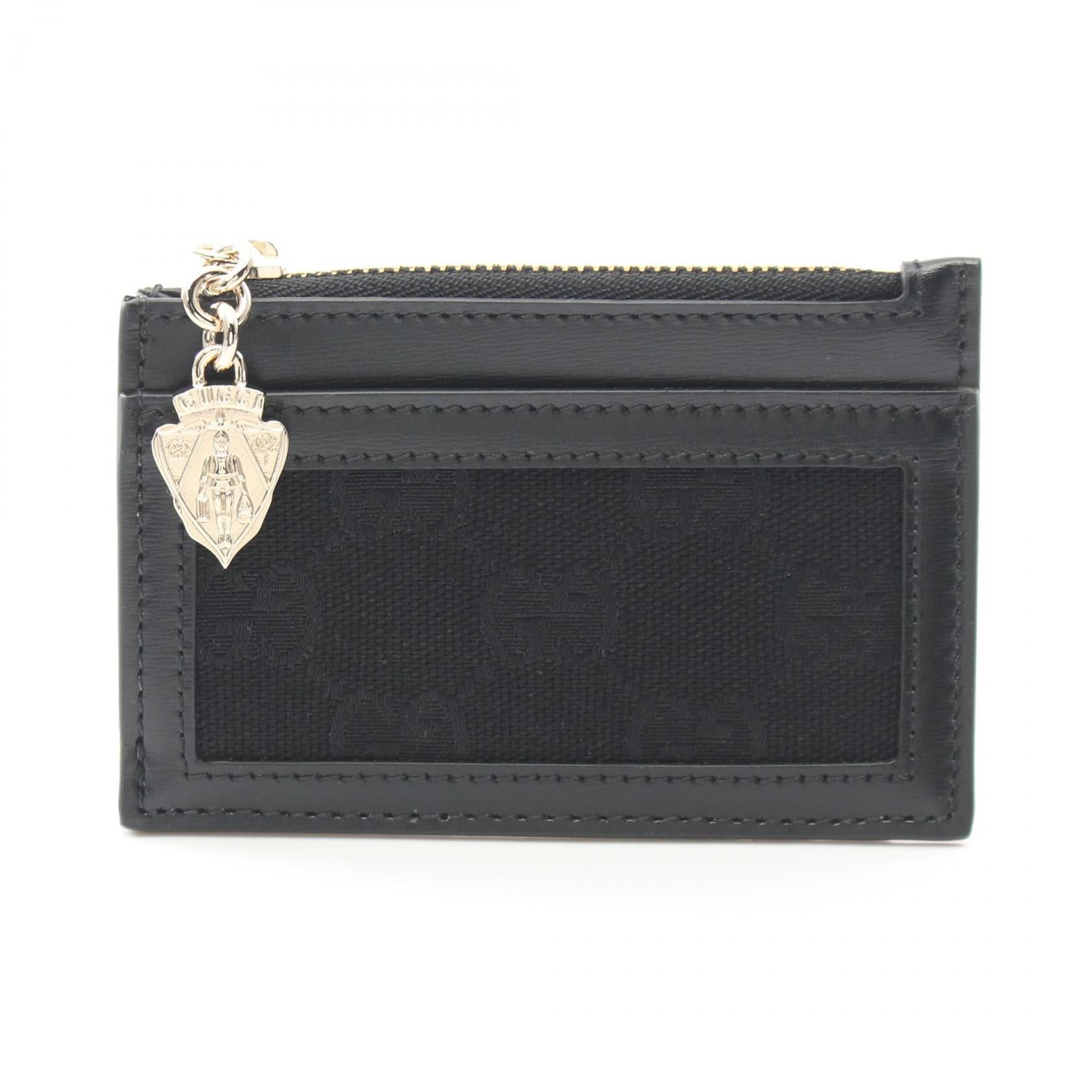 Gucci Gucci Gg Canvas Coin Purse Leather Black Size ONE SIZE - 1 Thumbnail