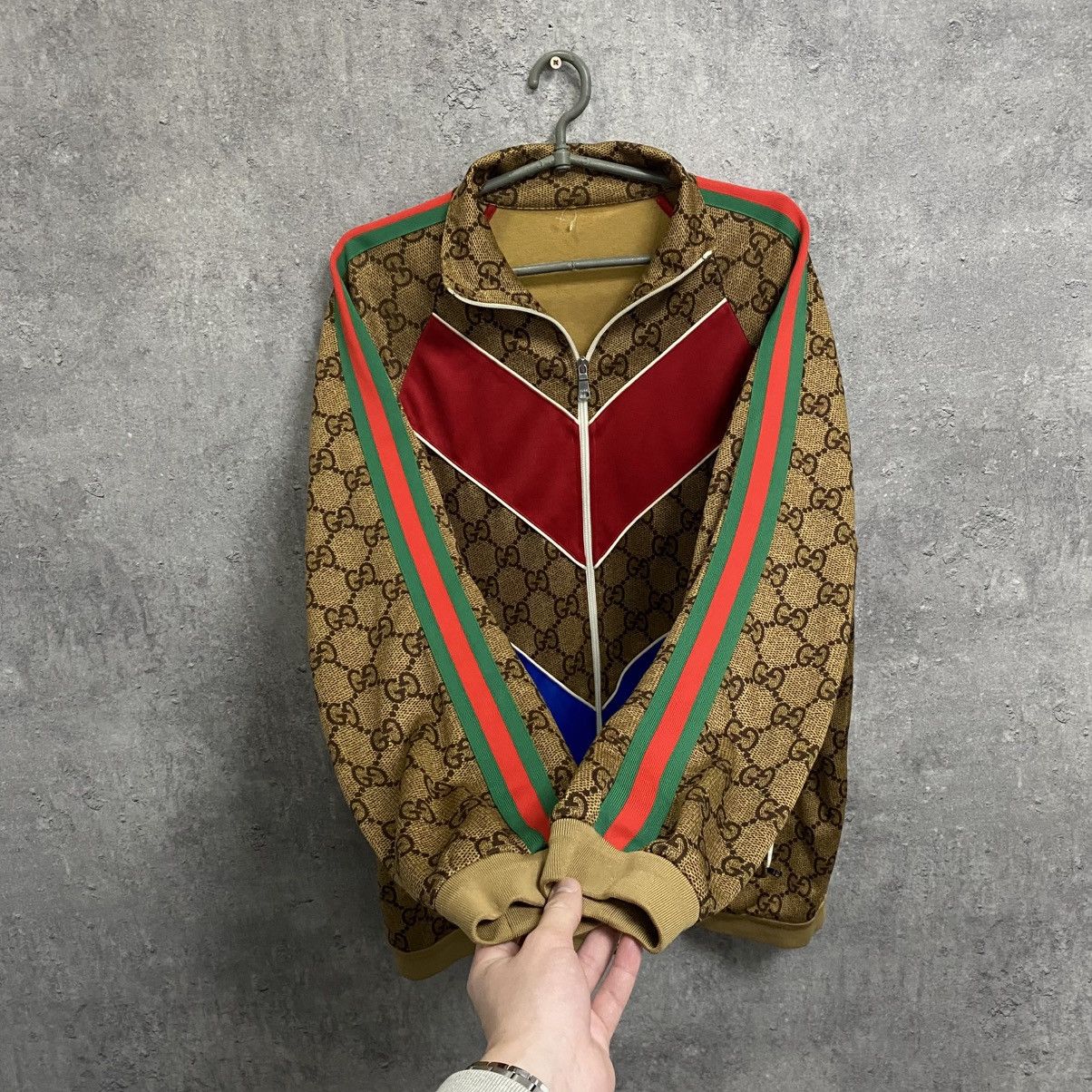 Gucci Vintage Monogram Gucci Full Zip Jacket GG Hoodie Olypmic Size US L / EU 52-54 / 3 - 5 Thumbnail