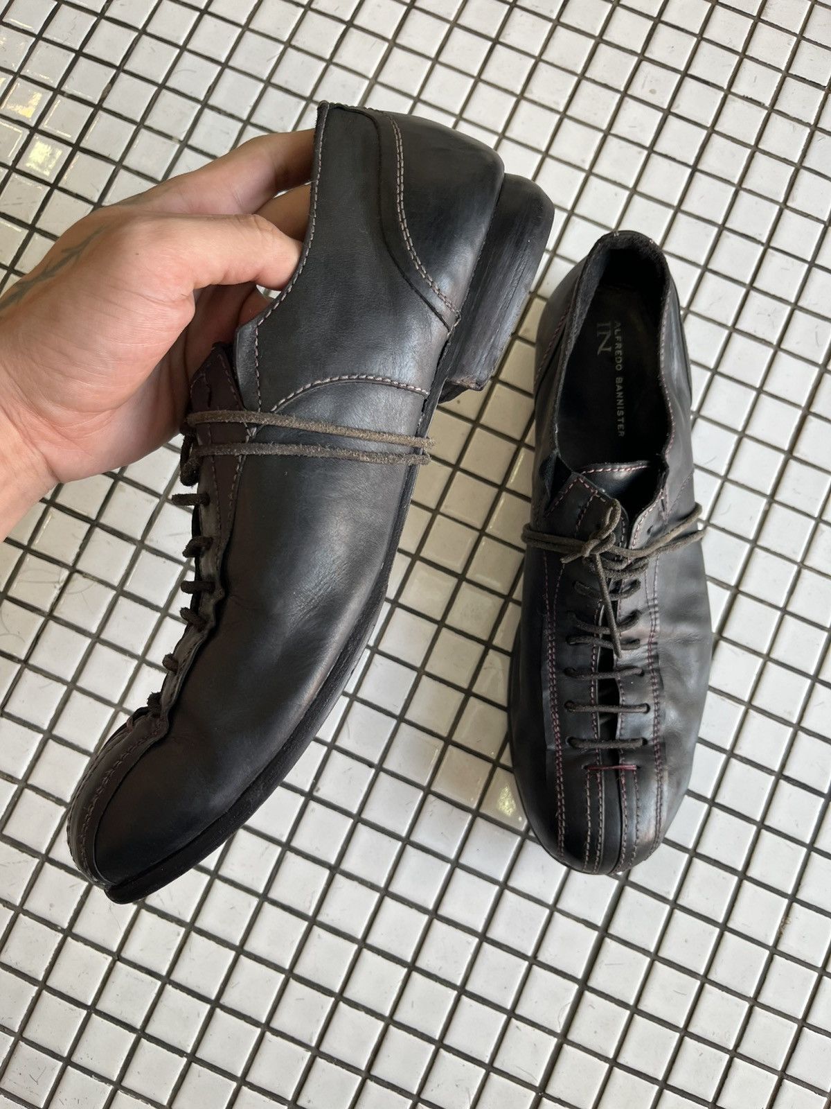 Alfredo Bannister RARE// Alfredo Bannister Black Leather Shoes Size US 10 / EU 43 - 3 Thumbnail