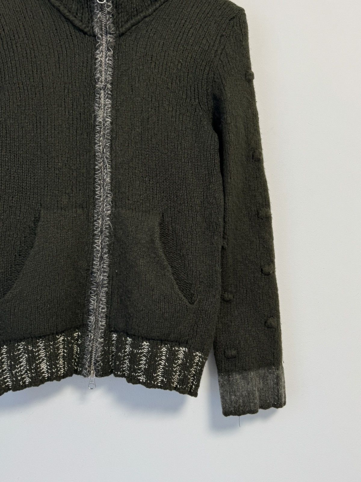Vintage C.p Company Vintage Zip Hoodie Sweater Knitted Size M / US 6-8 / IT 42-44 - 2 Thumbnail