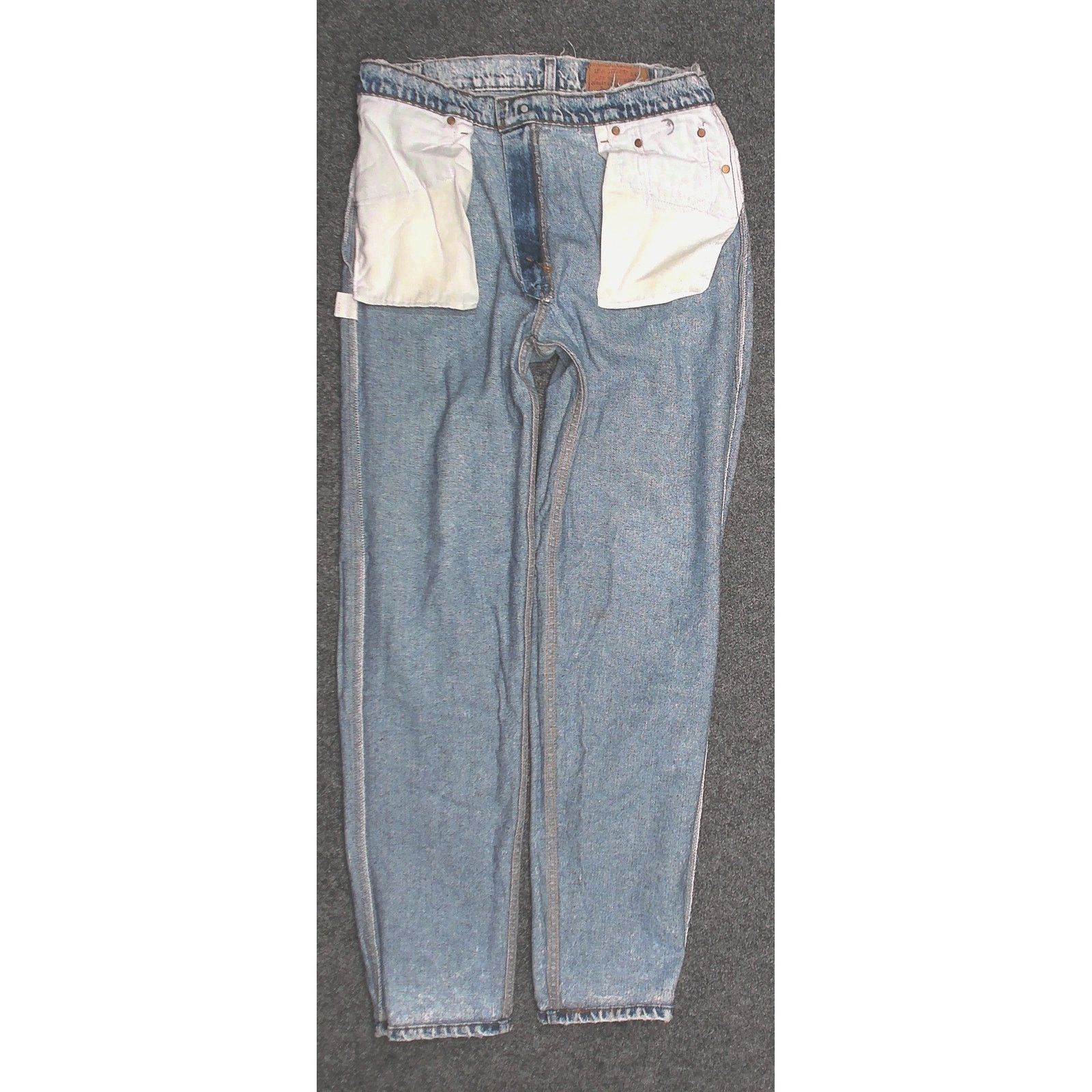 Levi's Levi's 1990 Made in USA 550 Acid Wash Denim - 35x34 Size US 35 - 4 Thumbnail