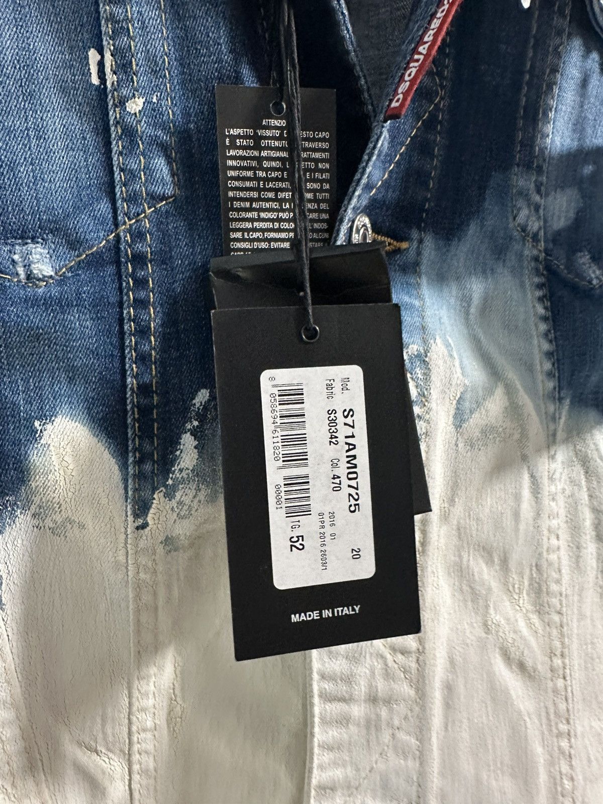 Dsquared2 DSquared2 Denim Painters Denim Jacket Size US L / EU 52-54 / 3 - 9 Thumbnail