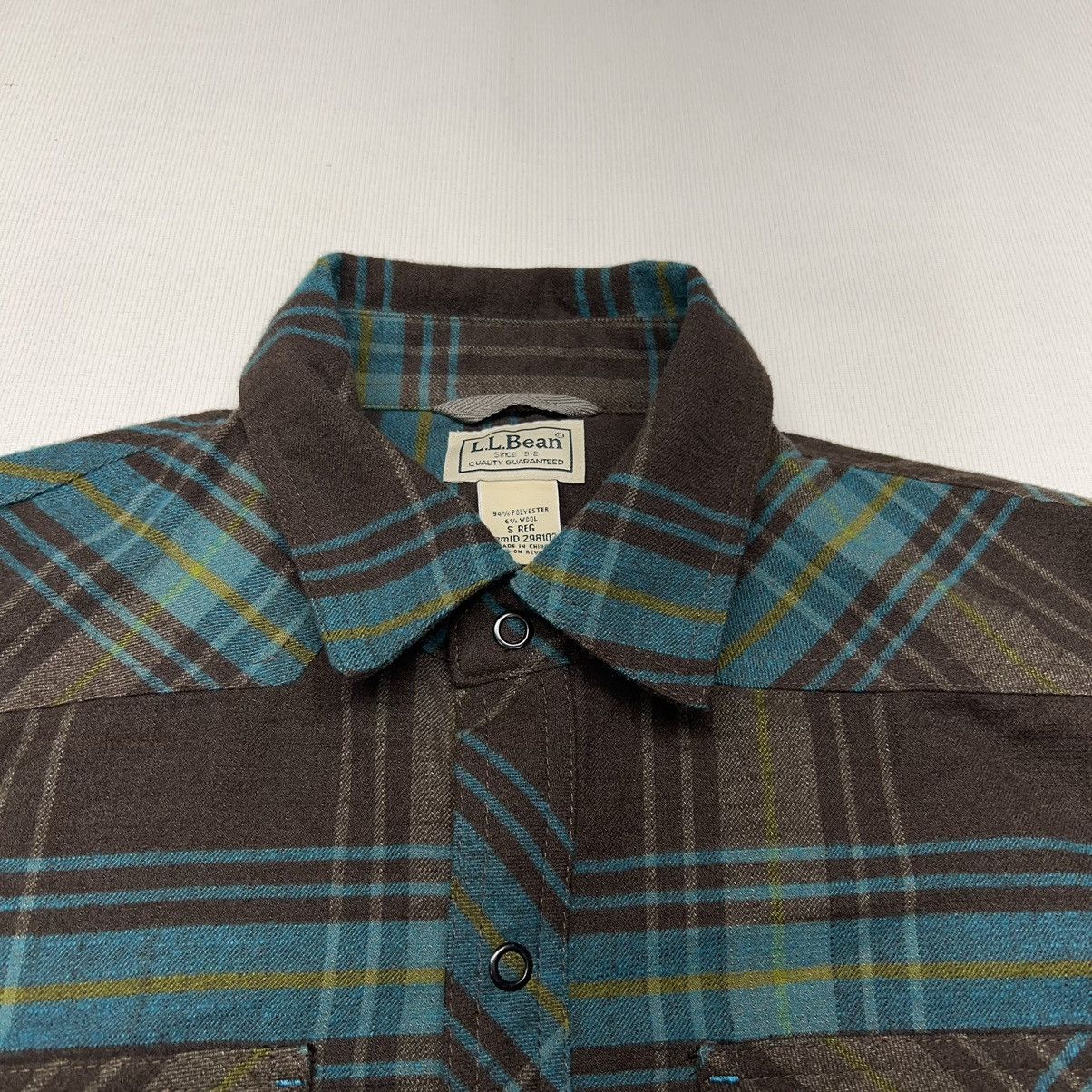 L.L. Bean L.L. Bean Flannel Shirt Plaid Brown Button Up Long Sleeve Size US S / EU 44-46 / 1 - 4 Thumbnail