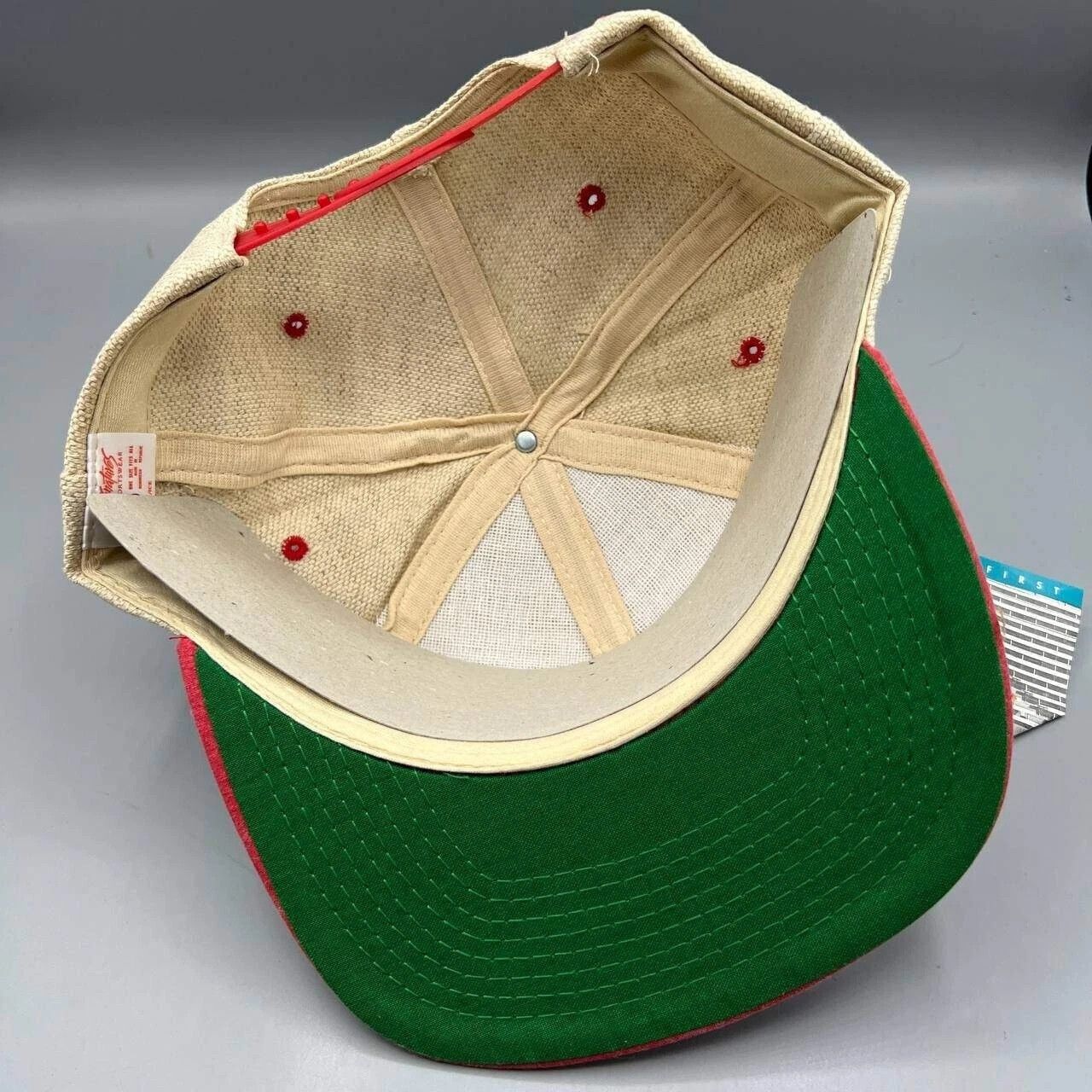 Signatures × Vintage Georgia Bulldogs Hat Men Beige Red Signatures Snap Back Cap Size ONE SIZE - 2 Thumbnail
