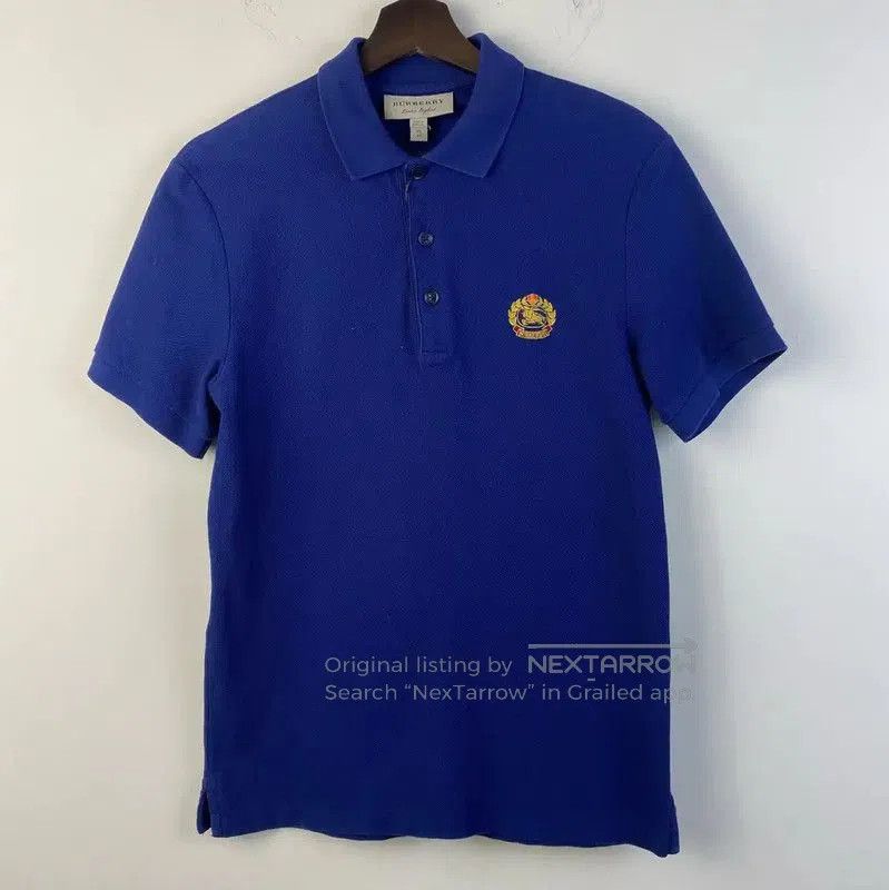 Burberry Burberry Summer Blue Cotton Embroidered Polo. Size US XS / EU 42 / 0 - 1 Thumbnail