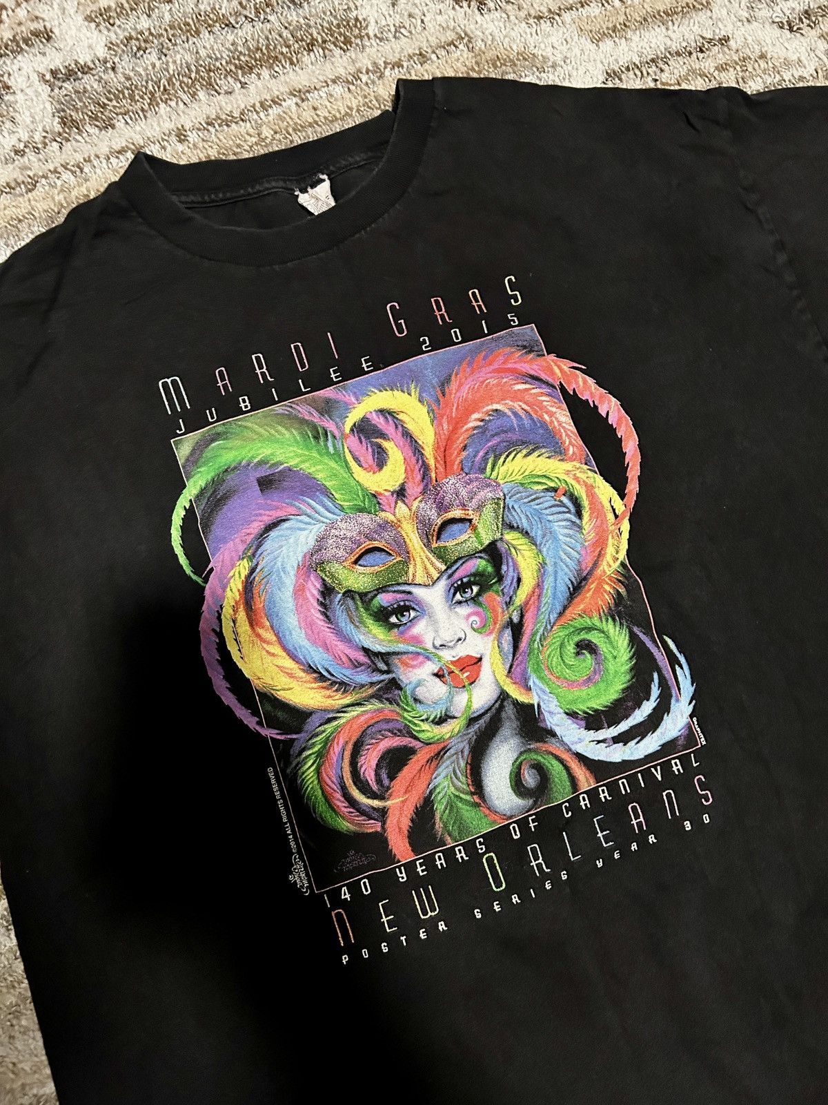 Other 2015 Mardi Gras Jubilee New Orleans Carnival T-Shirt Black Size US XXL / EU 58 / 5 - 2 Thumbnail