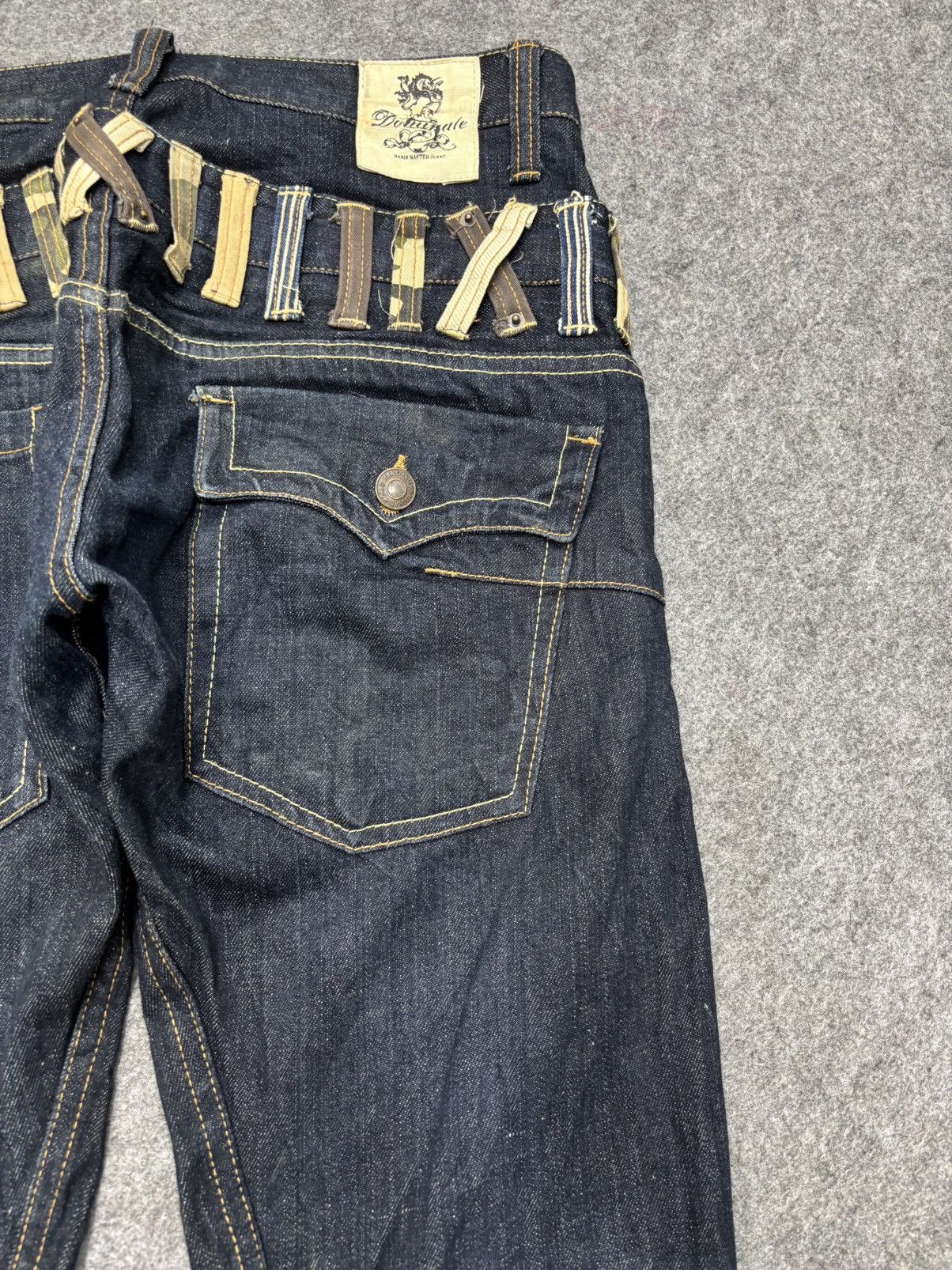 Japanese Brand 💥Double Waist+Twisted Leg💥Dominate Zipper Denim F646 Size US 33 - 12 Thumbnail